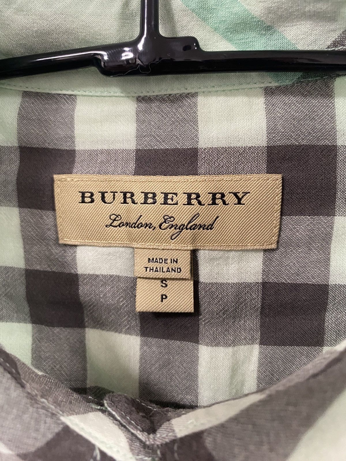 Burberry Burberry Nova Check Mint Green Shirt Size: S Size S / US 4 / IT 40 - 3 Thumbnail