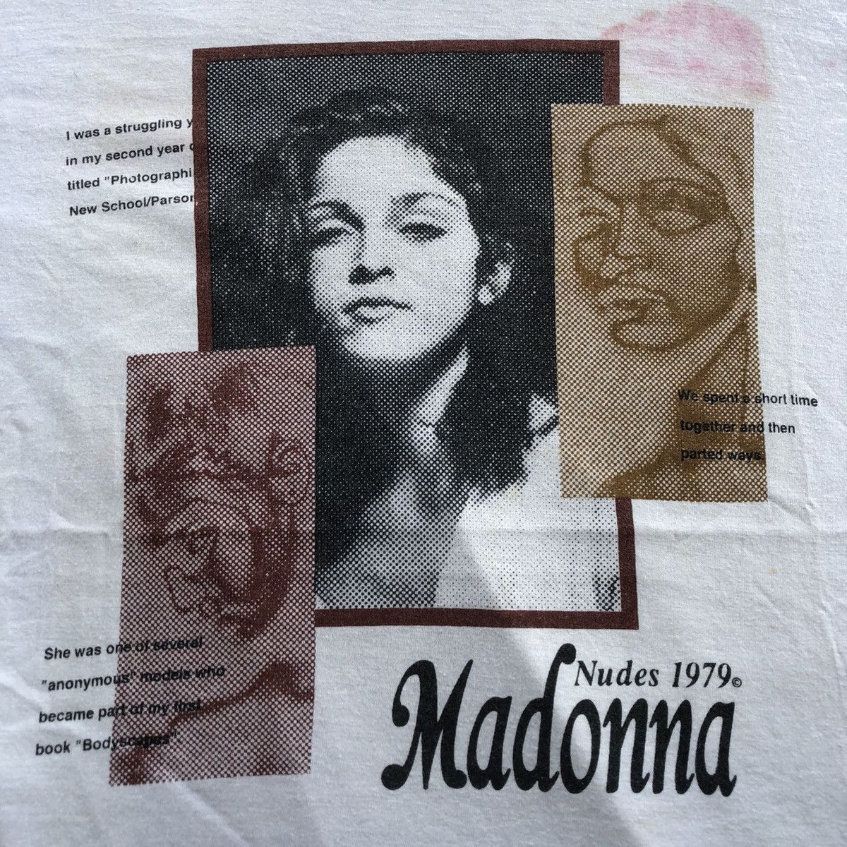 Band Tees × Nude × Vintage Vtg Madonna Nudes 1979 Art Photography Tshirt Size US M / EU 48-50 / 2 - 4 Thumbnail
