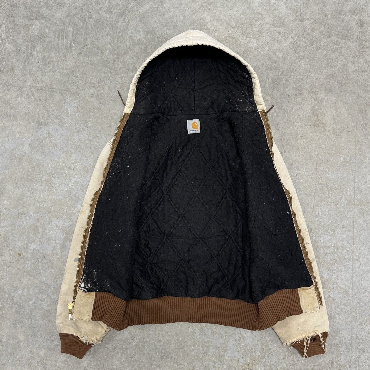 Carhartt Vintage Carhartt Jacket Thrashed Faded Size US S / EU 44-46 / 1 - 4 Thumbnail
