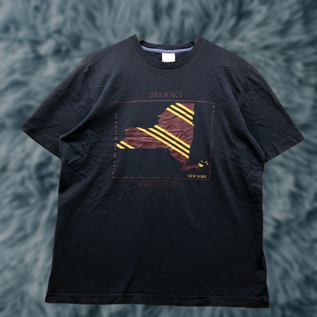 Brooks Brothers Brooks Brothers New York Map T-Shirt Mens L Short Sleeve Crew Neck Navy Logo Graphic Size US L / EU 52-54 / 3 - 1 Thumbnail