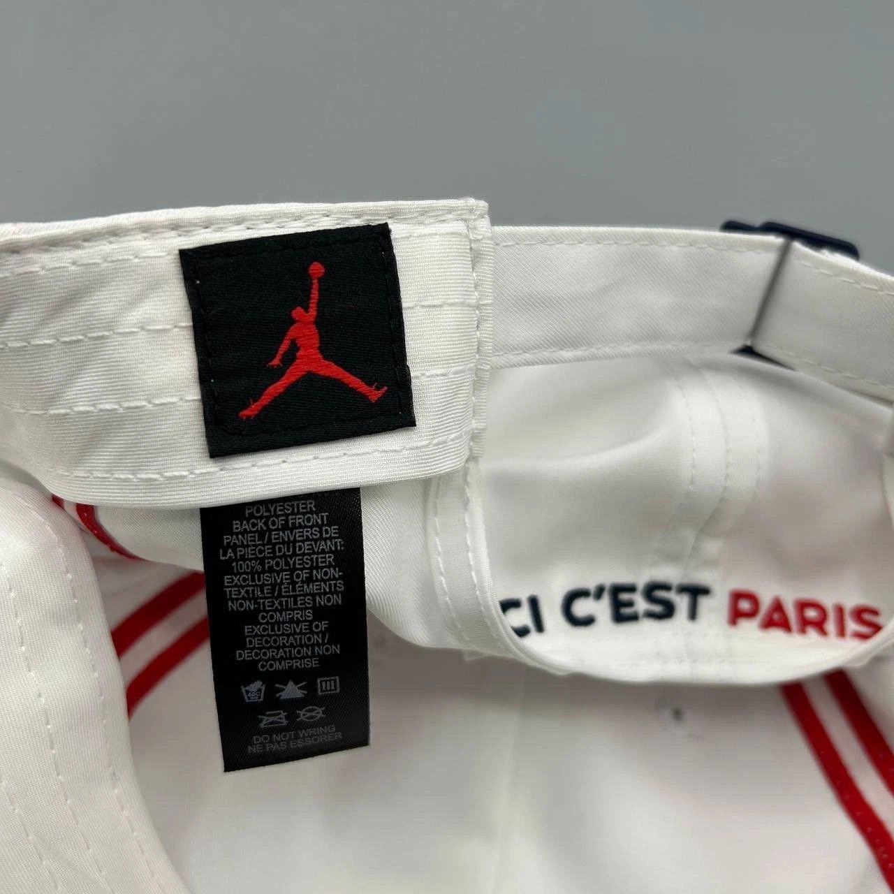 Jordan Brand Air Jordan Paris Saint Germain Hat Men White Strap Back Cap Size ONE SIZE - 3 Thumbnail