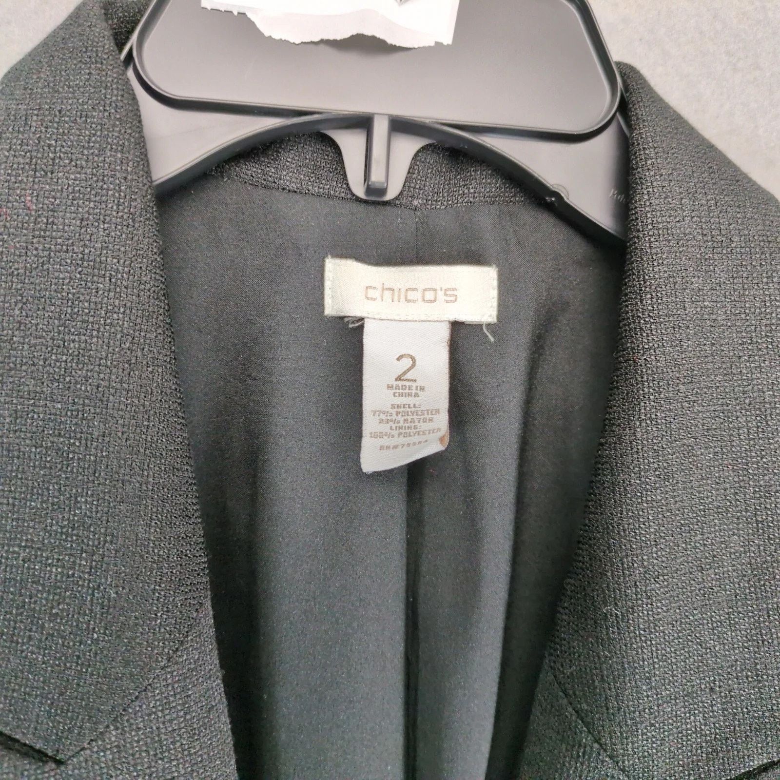 Chicos Chico's Black Blazer Size 2 Women's L/12 Career Classic Size XL / US 12-14 / IT 48-50 - 4 Thumbnail