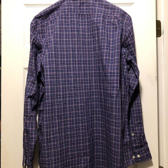 Banana Republic banana Republic men's purple cotton casual shirt size: XL Size US XL / EU 56 / 4 - 4 Thumbnail
