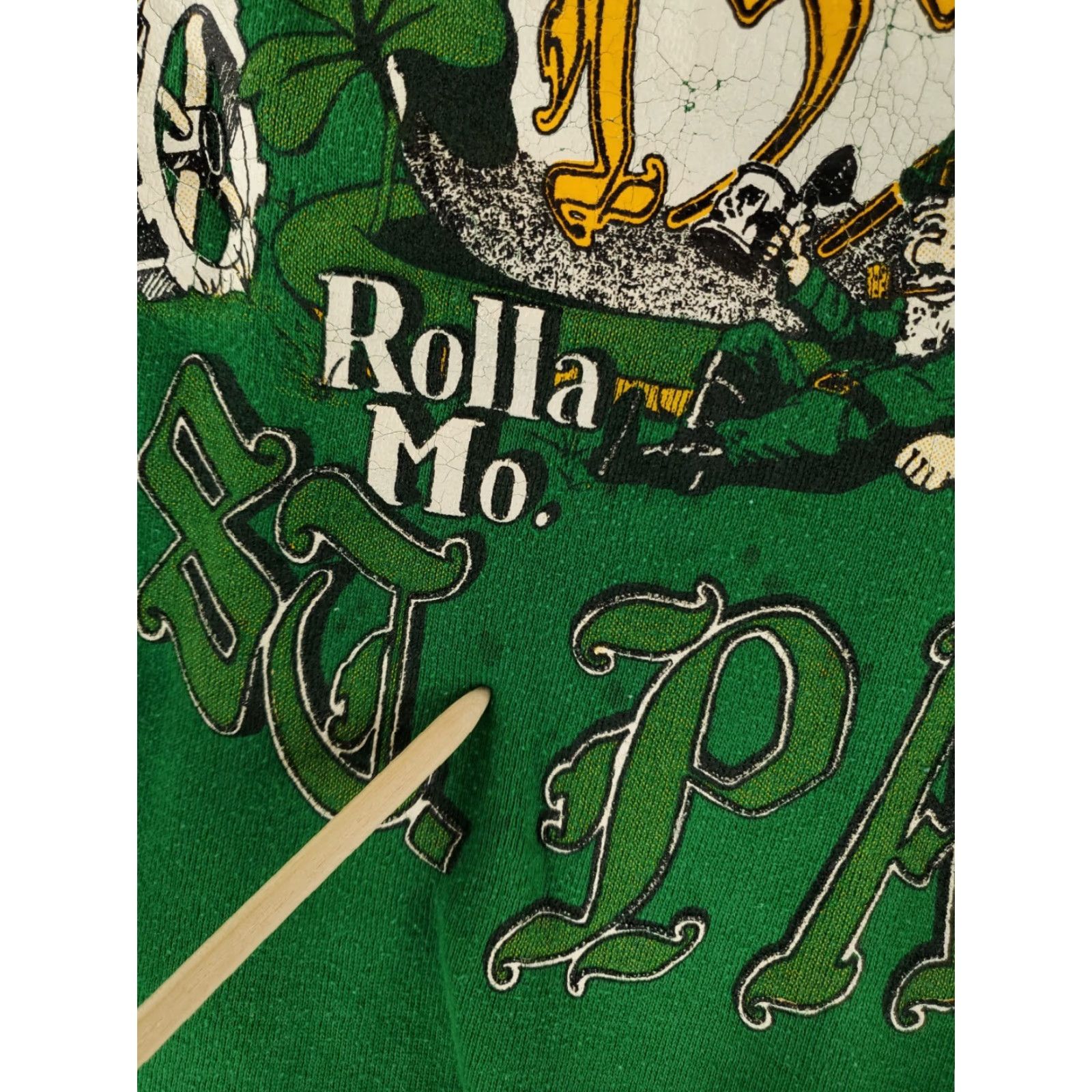 Russell Athletic VINTAGE Univ Missouri Rolla Sweatshirt VTG 90s St Patricks Day 82nd 1990 Green Mens L Size US L / EU 52-54 / 3 - 6 Thumbnail