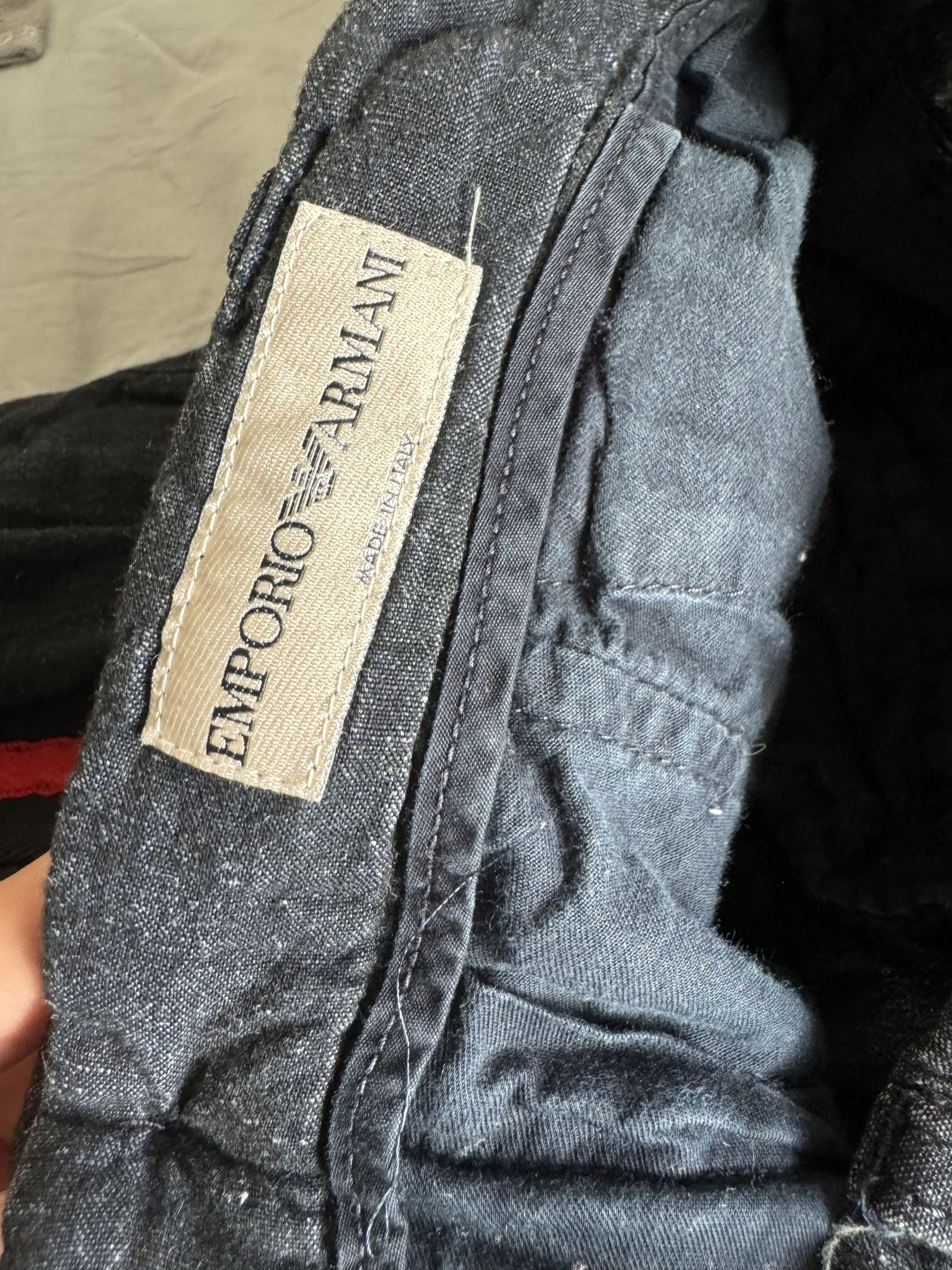 Armani × Emporio Armani × Giorgio Armani Red Stripe Vintage Emporio Armani Pants Size US 28 / EU 44 - 3 Thumbnail