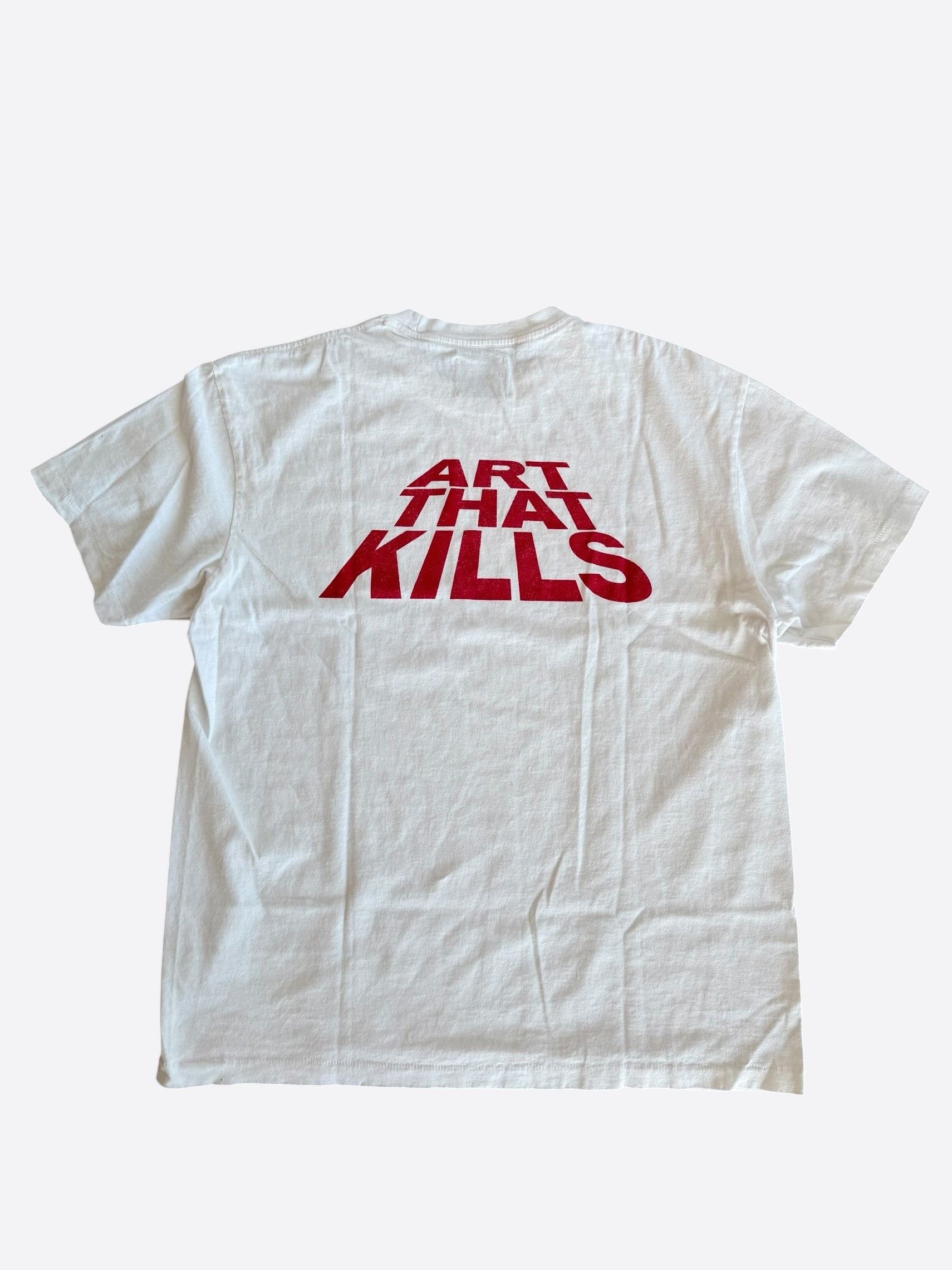 Gallery Dept. Gallery Dept White & Red Art That Kills Logo T-Shirt Size US XS / EU 42 / 0 - 2 Thumbnail