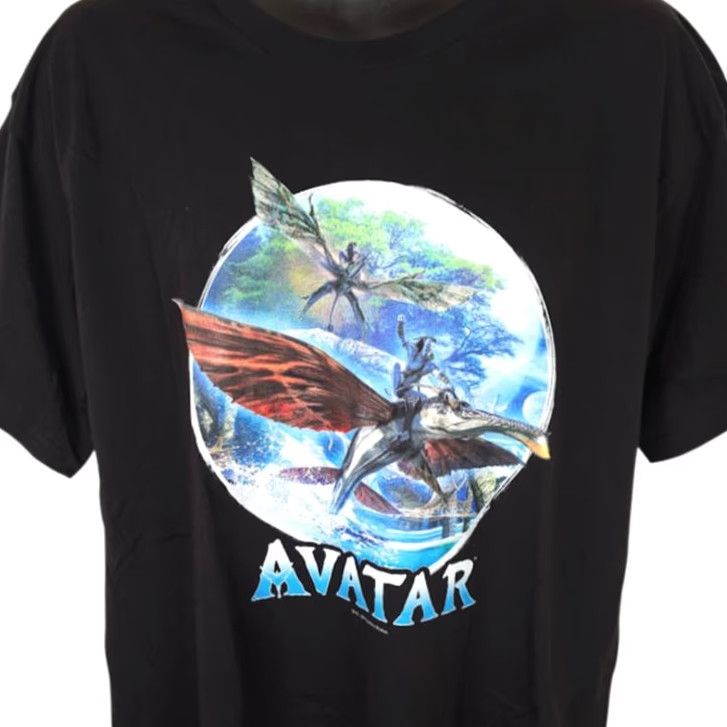 Vintage Avatar T Shirt Mens XL Black Banshee Flight The Way Of Water Movie Promo Size US XL / EU 56 / 4 - 2 Thumbnail