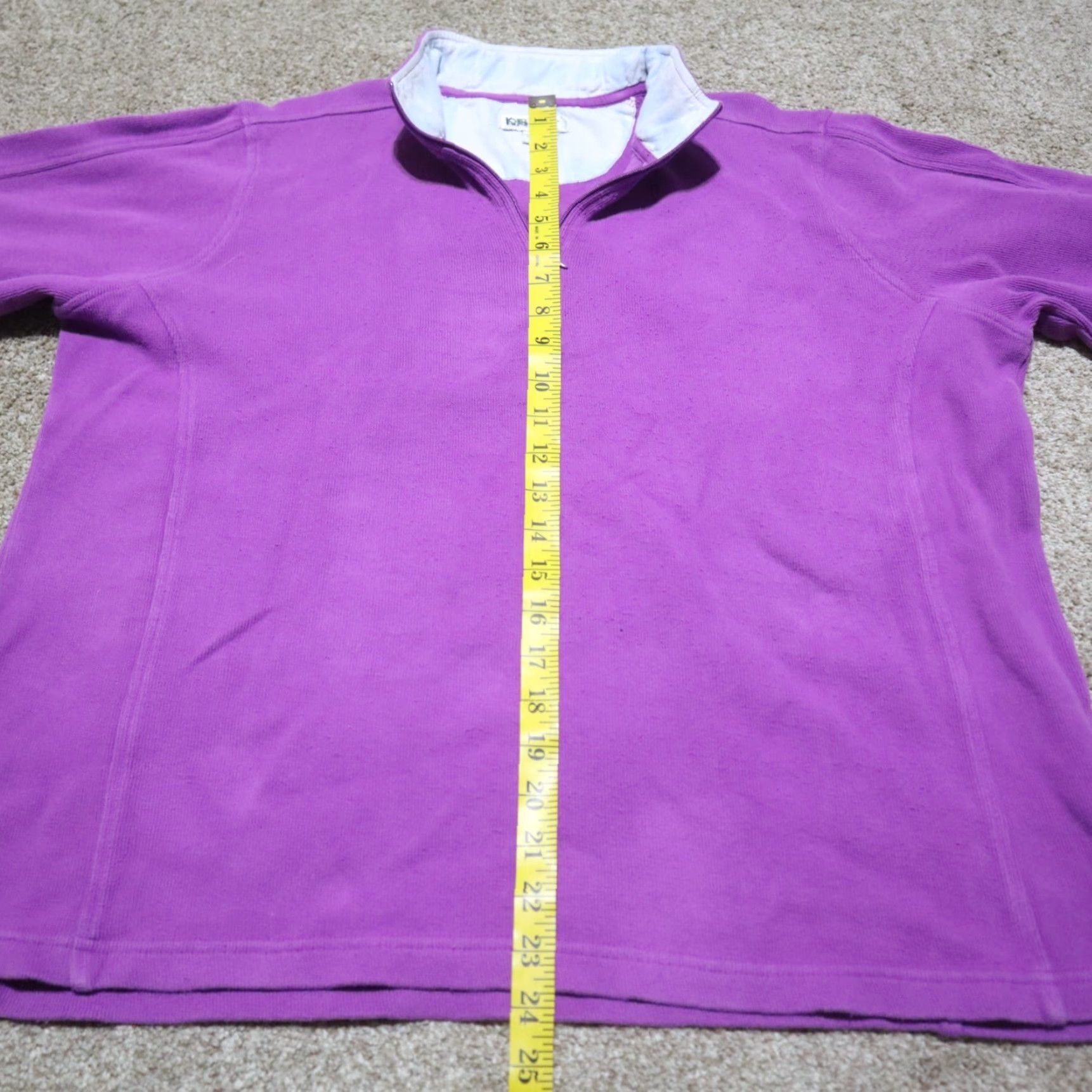 Orvis Orvis Sweater Shirt Women XL Purple Zip Pockets Mock Neck Long Sleeve Pullover Classic 90s Decade Vintage: No Size XL / US 12-14 / IT 48-50 - 6 Thumbnail