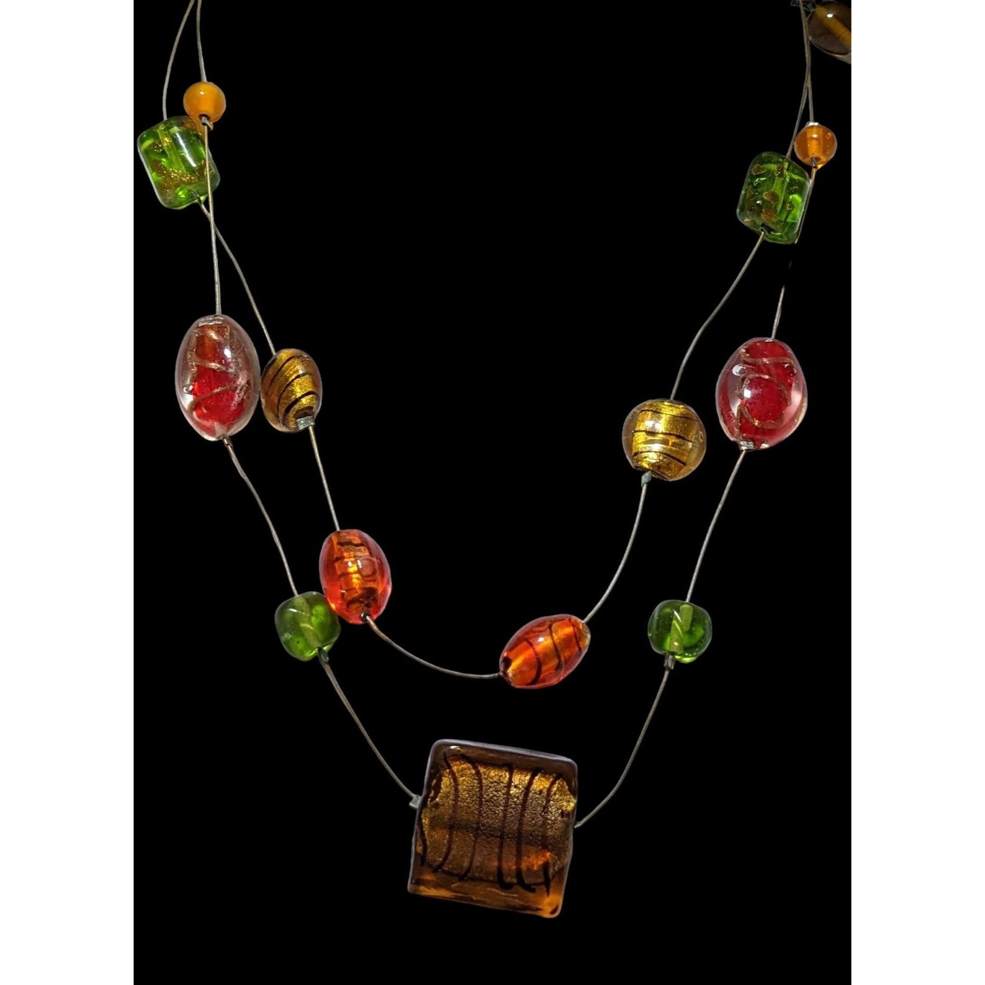 Other Bright Summer Glass Floating Necklace Size ONE SIZE - 2 Thumbnail