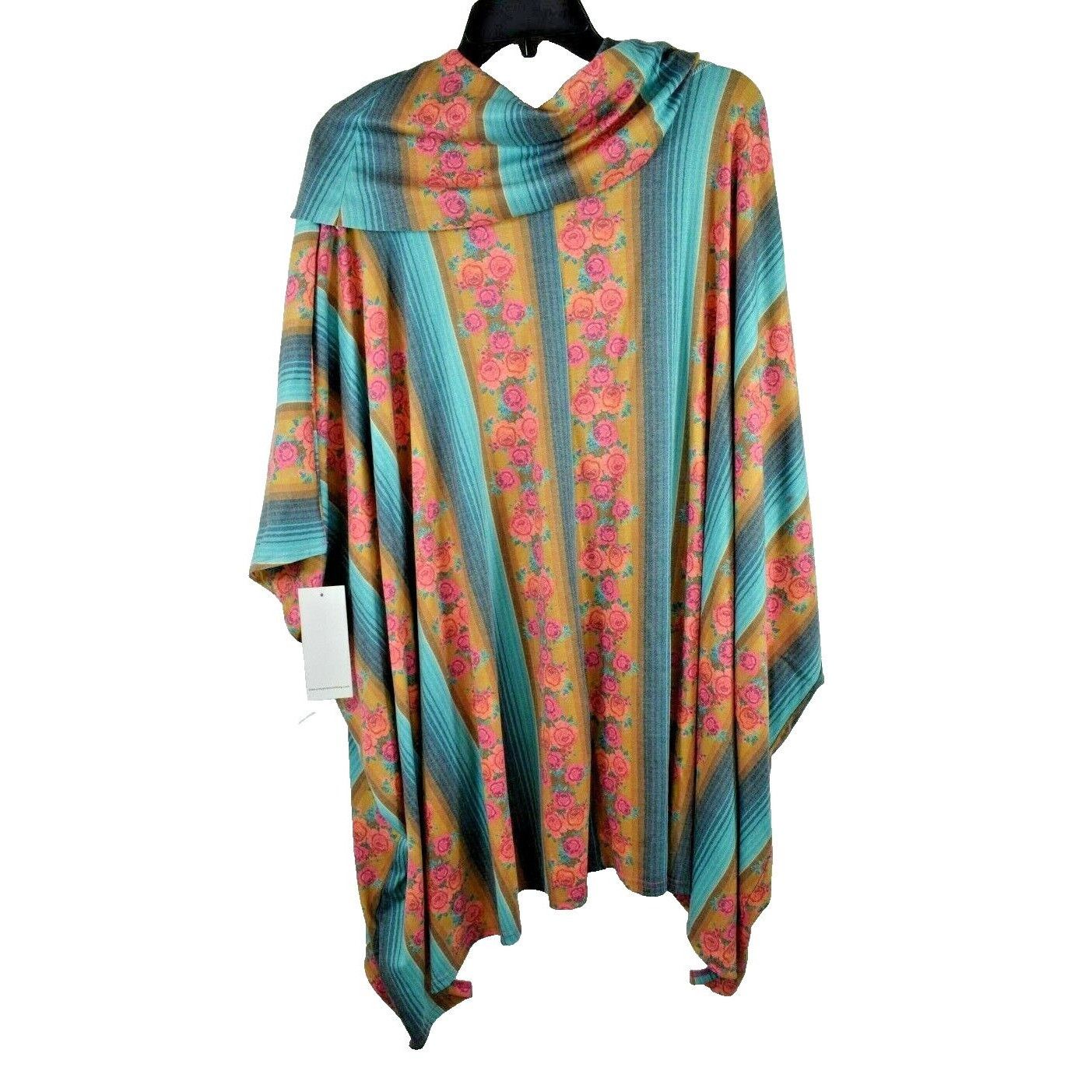 Other Crazy Train Womens Size One Size Plus Colorful Floral Pullov Size ONE SIZE - 2 Thumbnail