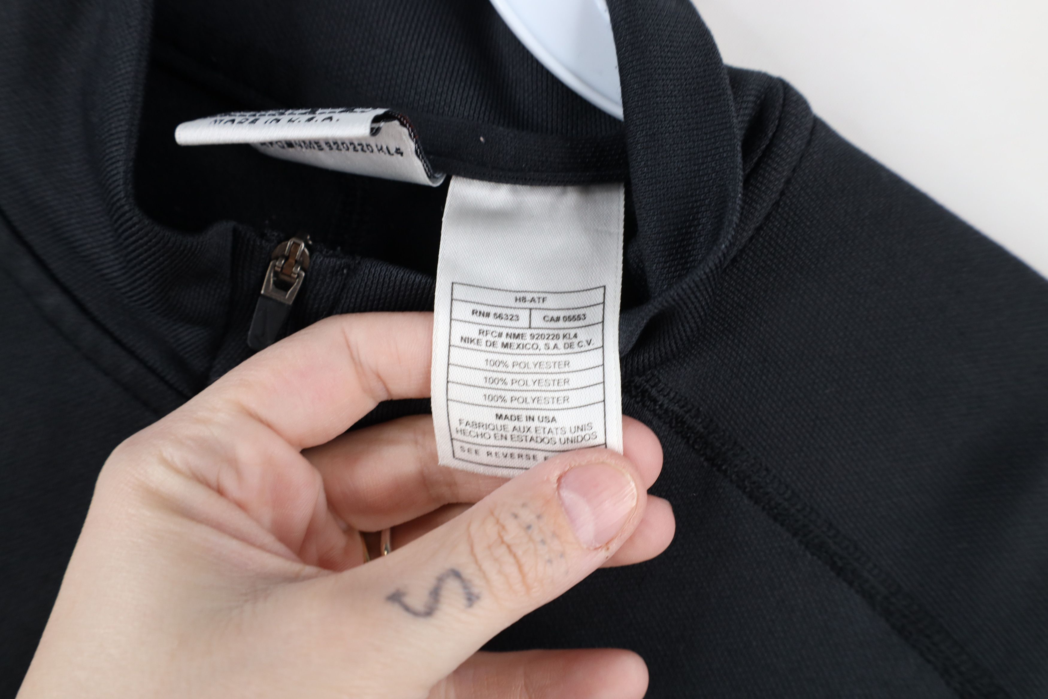 Nike × Vintage Vintage 90s Nike Mini Swoosh Half Zip Knit Top Jacket USA Size L / US 10 / IT 46 - 8 Thumbnail