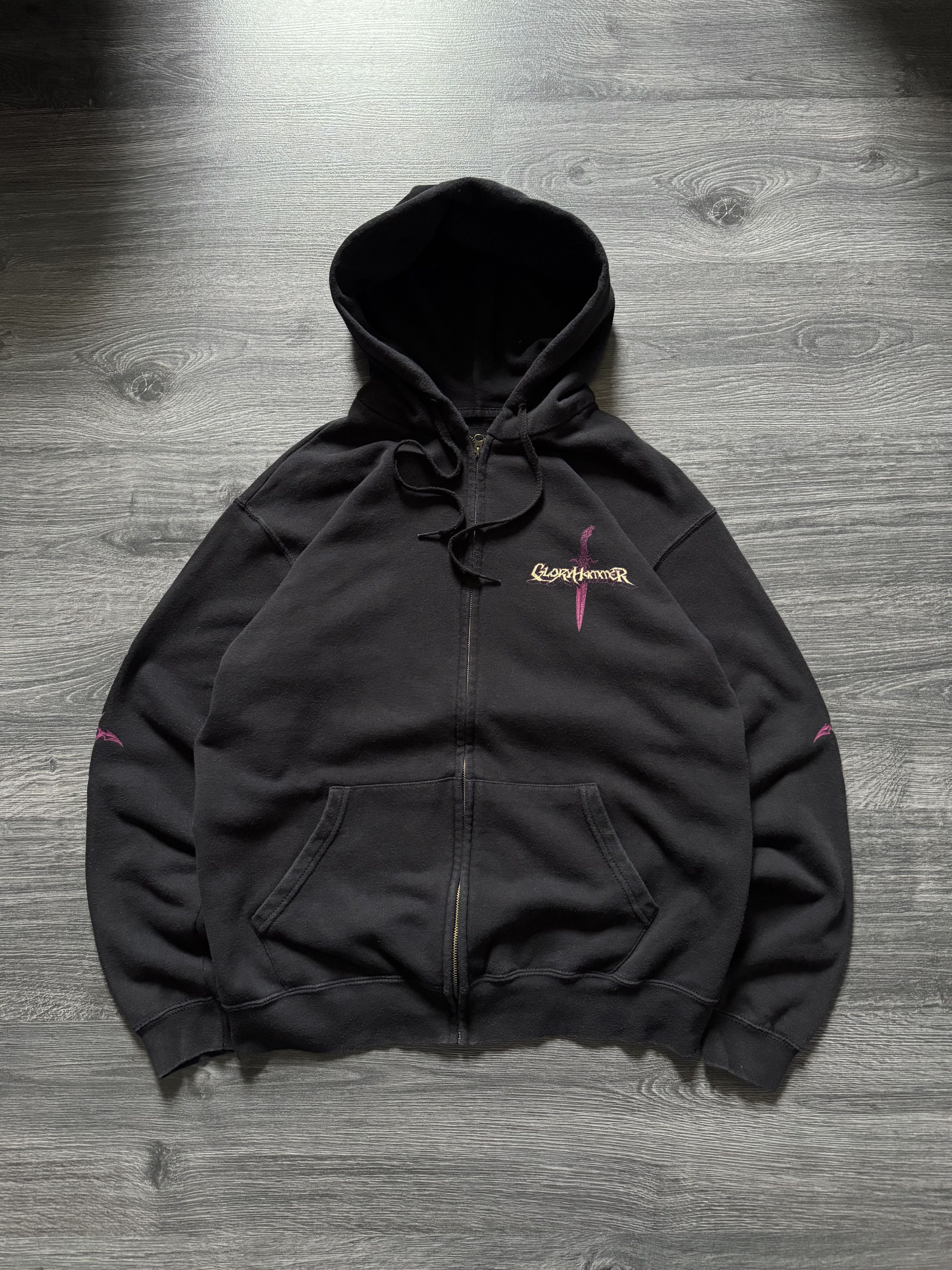 Band Tees × Vintage Vintage GloryHammer Masters of The Galaxy Metal Zip Hoodie Size US M / EU 48-50 / 2 - 2 Thumbnail