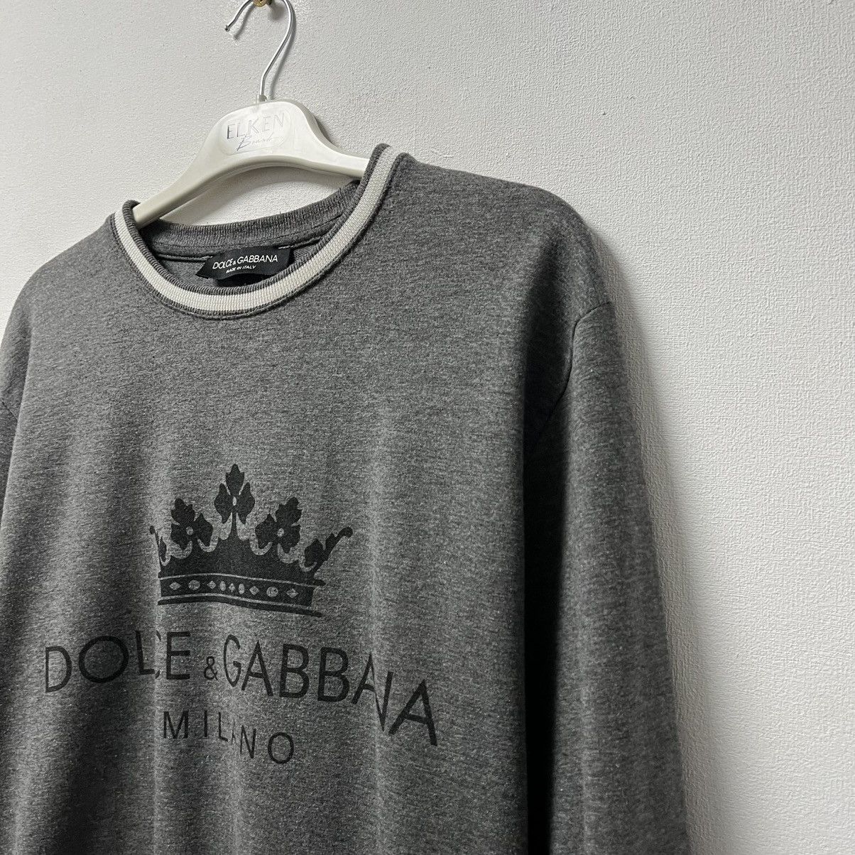 Dolce & Gabbana Rare Dolce & Gabbana sweatshirt big logo Milano Size US L / EU 52-54 / 3 - 2 Thumbnail