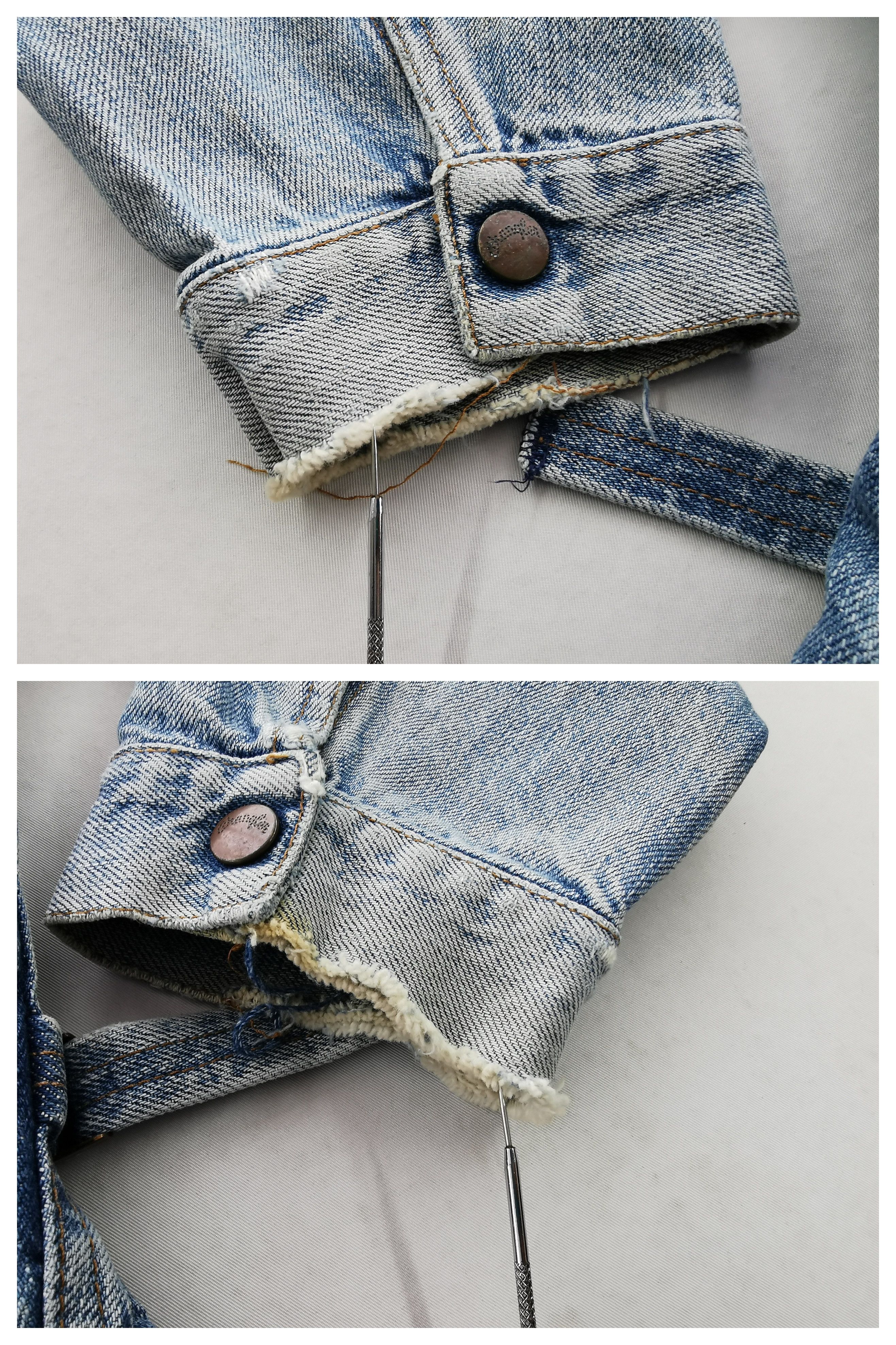 Wrangler Distressed Jacket Vintage 90s Wrangler Denim Jacket Size M Size US M / EU 48-50 / 2 - 8 Thumbnail