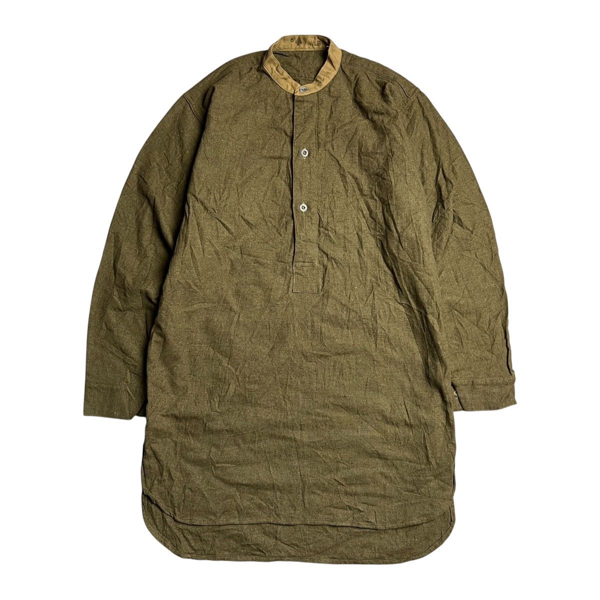Other Original WW2 British Army OR (Other Ranks) Collarless Shirt Size US S / EU 44-46 / 1 - 1 Thumbnail