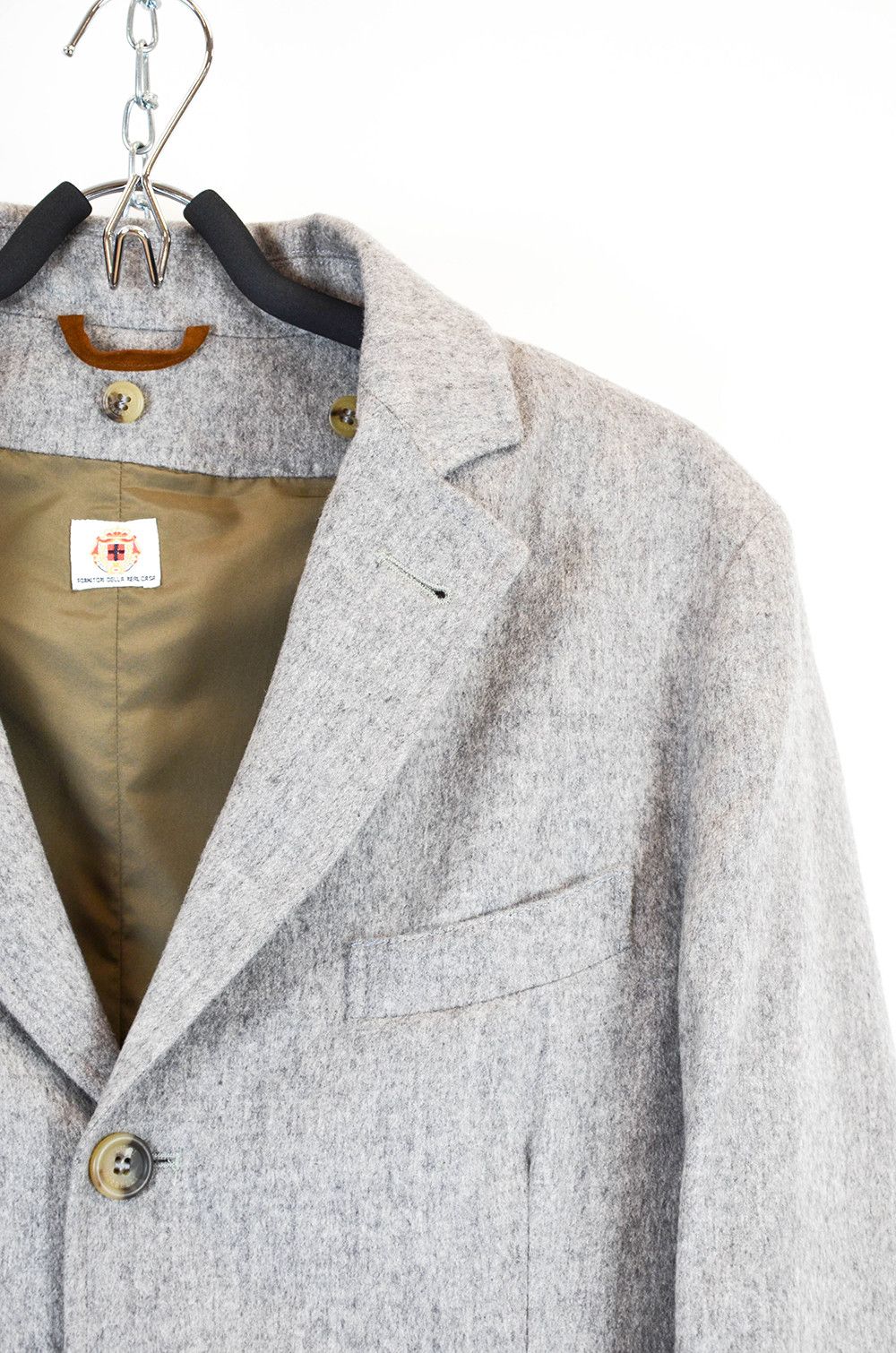 Luigi Borrelli Luigi Borrelli Napoli Grey Wool Coat - Size 50 Size US M / EU 48-50 / 2 - 7 Thumbnail