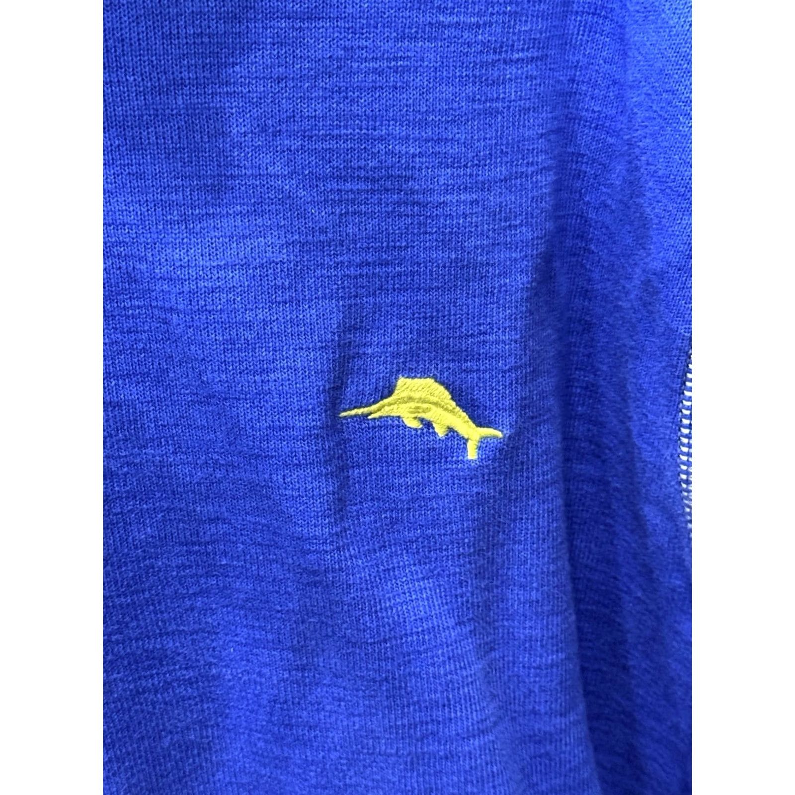 Tommy Bahama Tommy Bahama Sweater XL Mens Bright Blue Zip Multicolor Casual Shirt? Size US XL / EU 56 / 4 - 3 Thumbnail