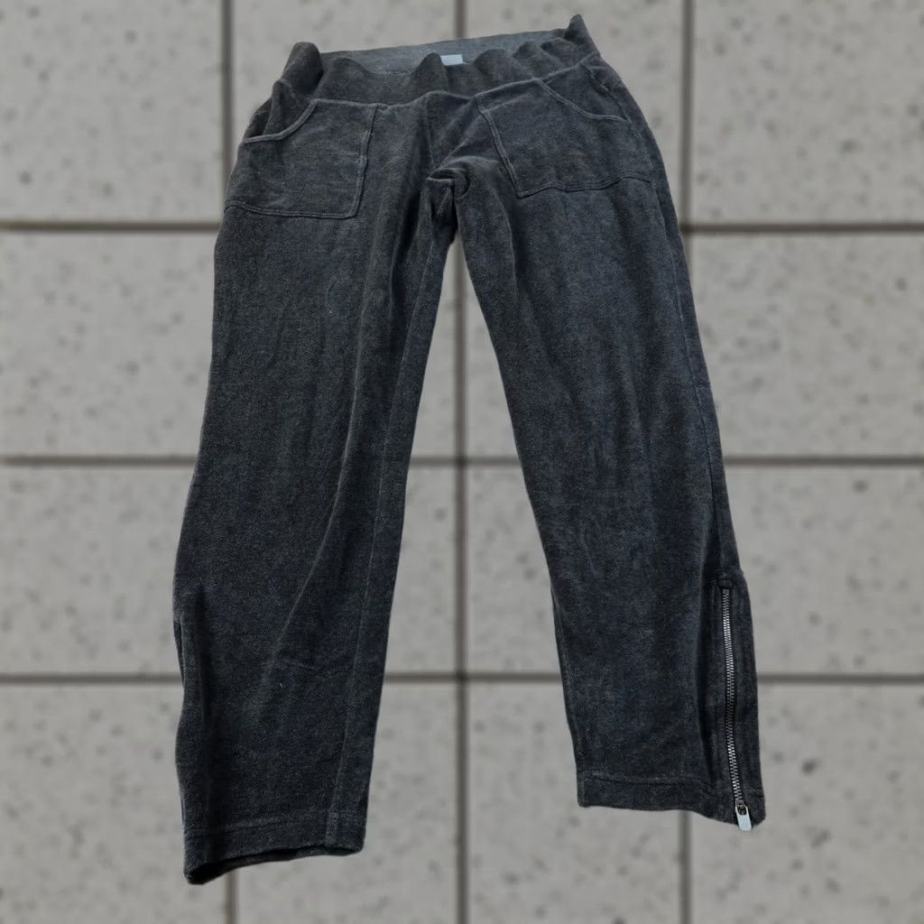Athleta Athleta Pants Womens L Gray Velour Pull On High Rise Jogger Sweatpants Size 36" / US 14 / IT 50 - 1 Thumbnail