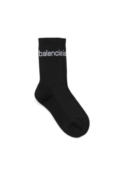 Balenciaga o1tr1nto0525 Size: S / Bal.com Socks in Black Size ONE SIZE - 1 Preview