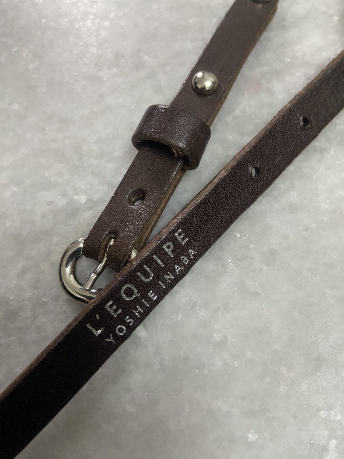 yoshie inaba Yoshie inaba Studded Skinny leather Belt Size ONE SIZE - 2 Thumbnail