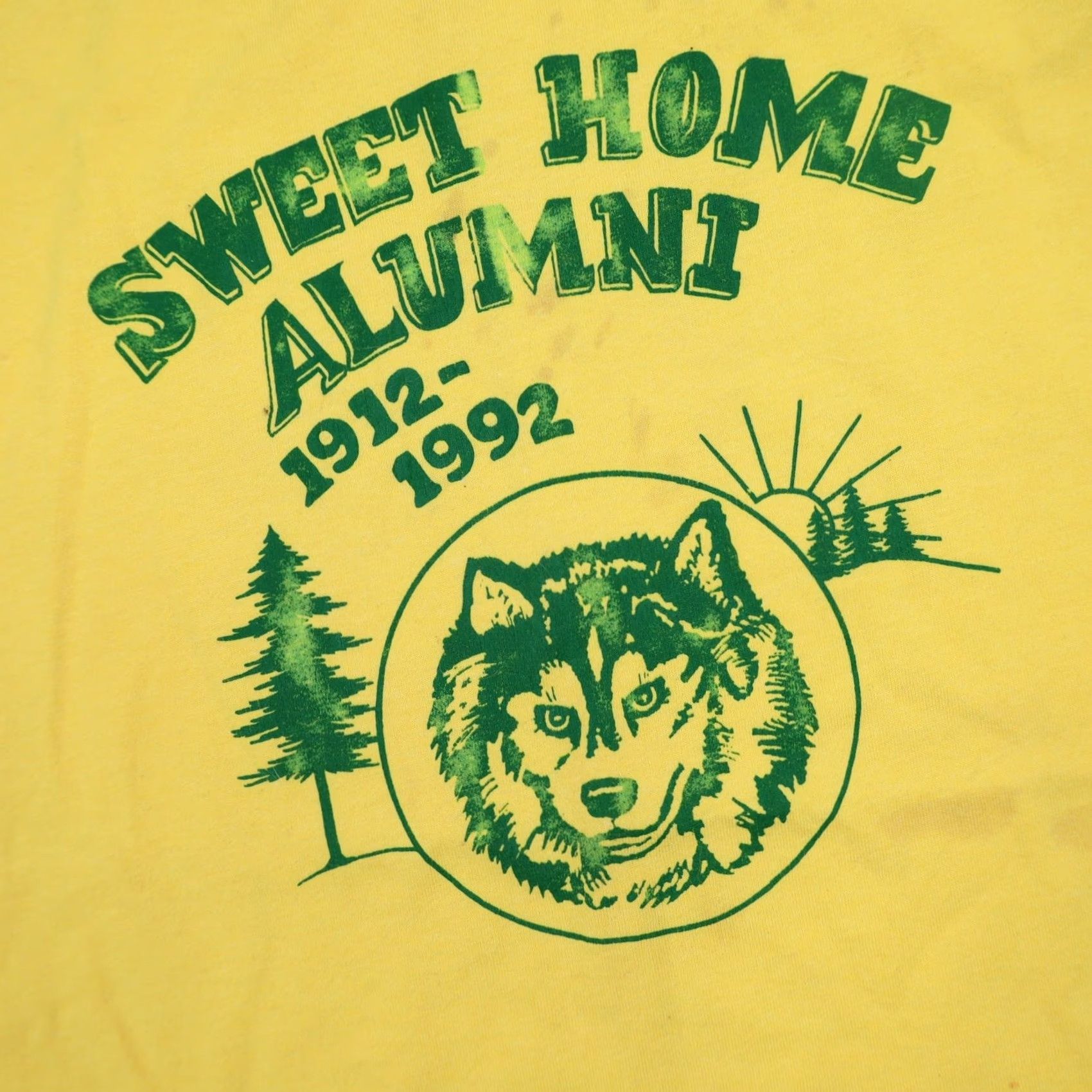 Vintage VINTAGE Sweet Home Alumnia T-Shirt Yellow 2XL Mens 1912-1992 Graphic Shirt Size US XXL / EU 58 / 5 - 3 Thumbnail