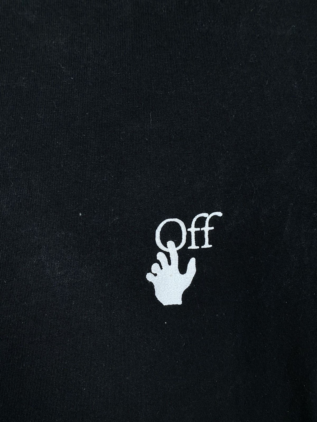 Off-White ✂️T-Shirt Off White 2013 Cut Here Main Label Tee✂️ Size US XS / EU 42 / 0 - 4 Thumbnail
