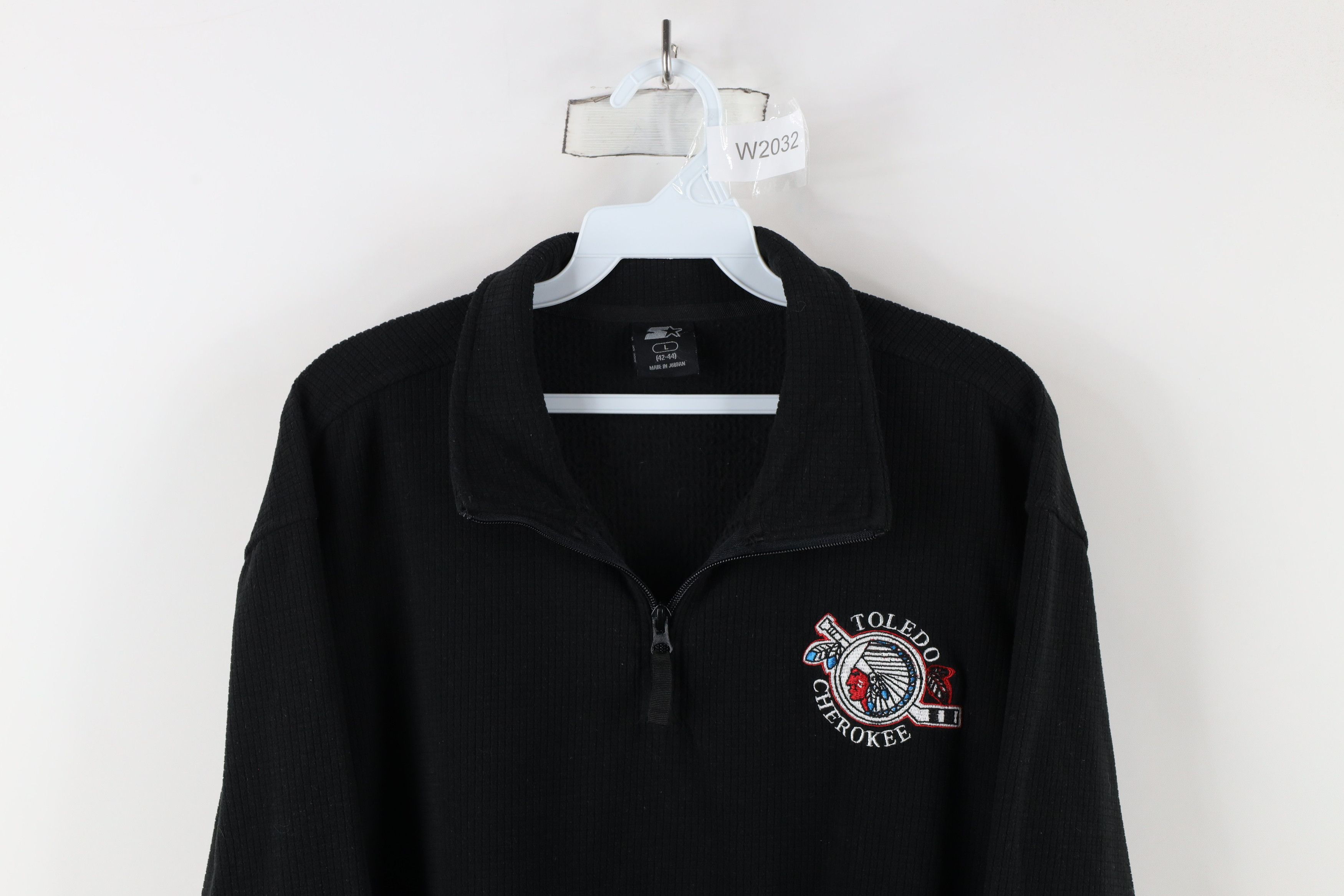 Vintage Vintage Starter Cherokee Hockey Half Zip Fleece Sweater Size US M / EU 48-50 / 2 - 2 Thumbnail
