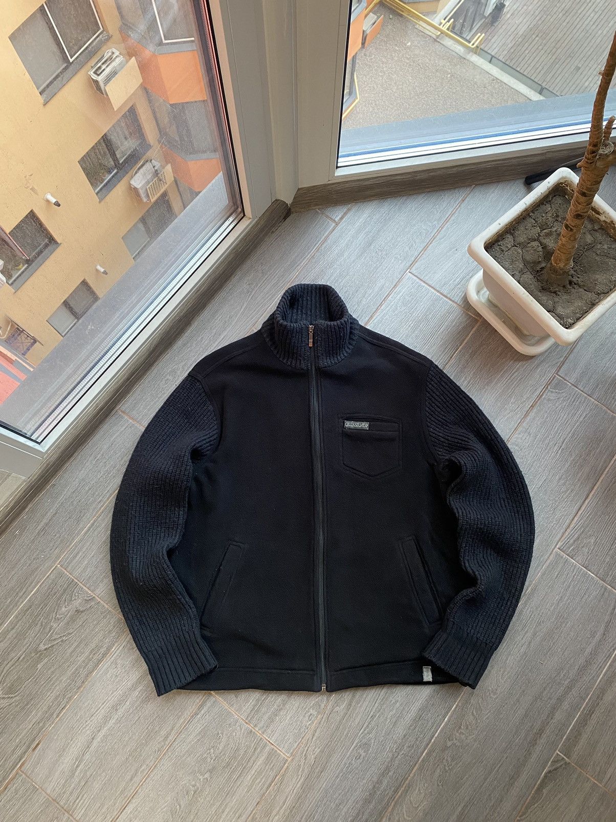 Japanese Brand × Quiksilver × Vintage QUIKSILVER Y2K JAPANESE ZIP SWEATER Size US L / EU 52-54 / 3 - 1 Thumbnail