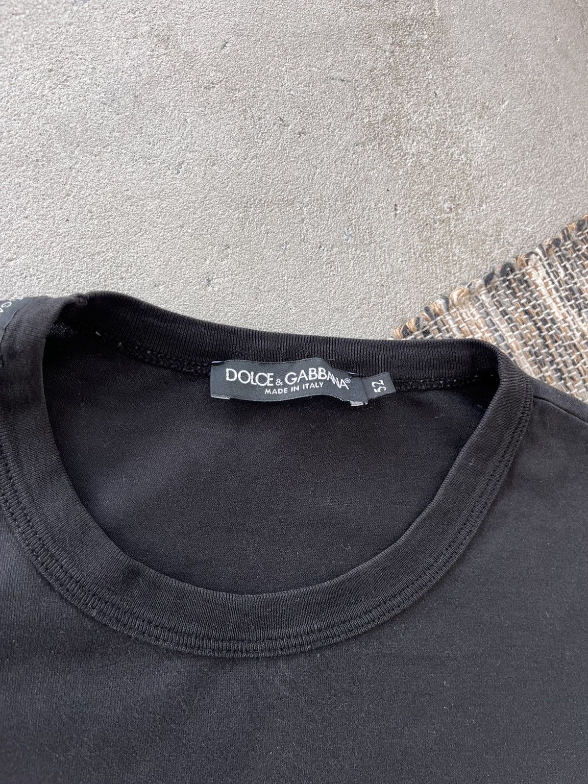 Dolce & Gabbana Vintage Dolce Gabbana Black TShirt Luxury Blank Minimal Tee Size US L / EU 52-54 / 3 - 7 Thumbnail
