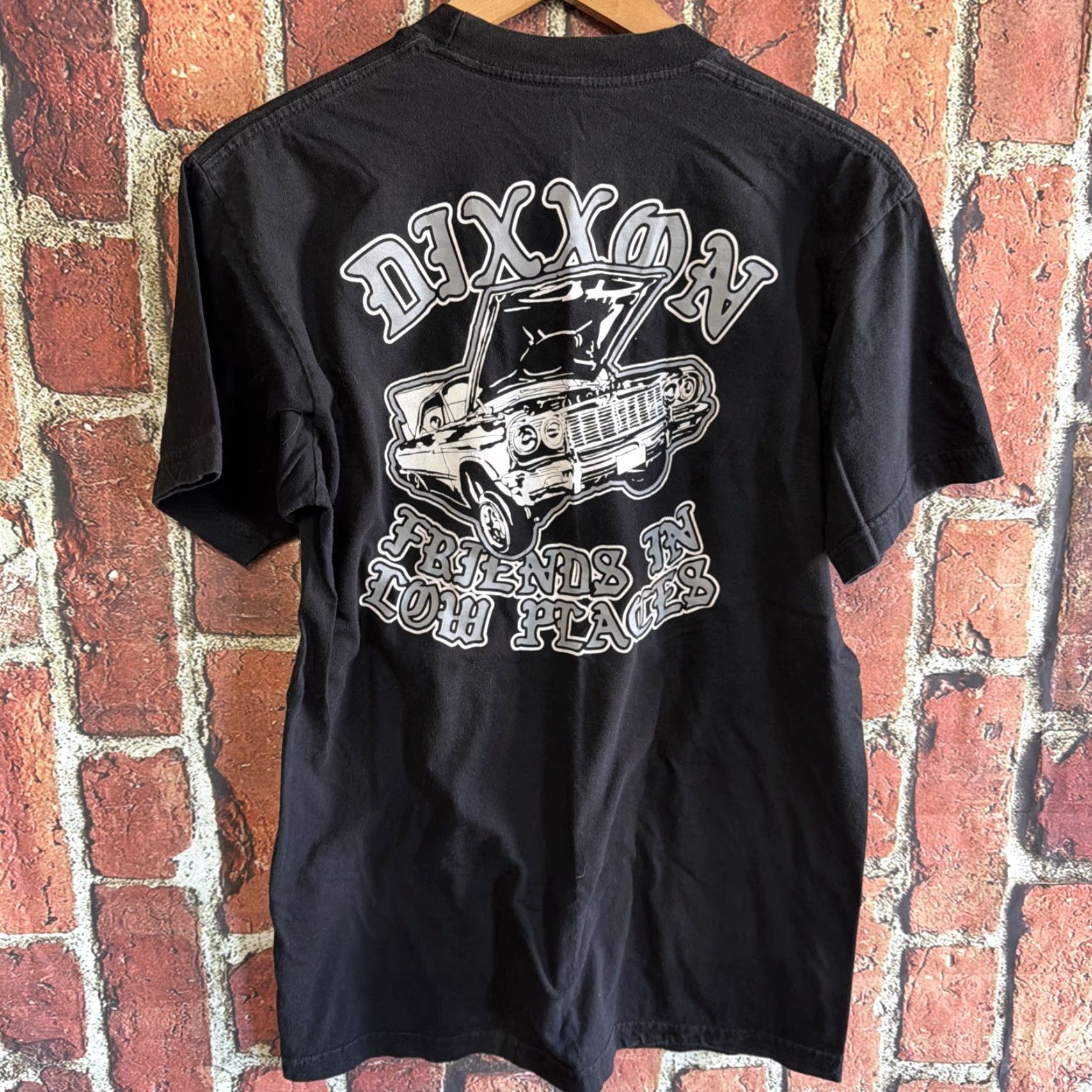 Vintage Dixxon Shirt Men's M Black White Friends in Low Places Graphic Truck Crew Neck Long Sleeve T-Shirt Cars, Truck Vintage: No Size US M / EU 48-50 / 2 - 3 Thumbnail