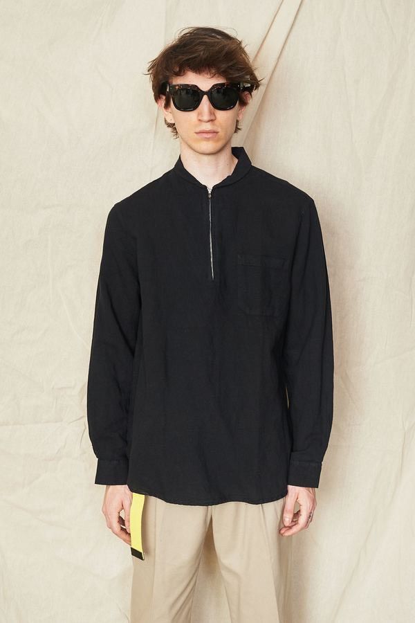 Our Legacy Our Legacy Shawl Zip Shirt – 100% Viscose Size US M / EU 48-50 / 2 - 9 Thumbnail
