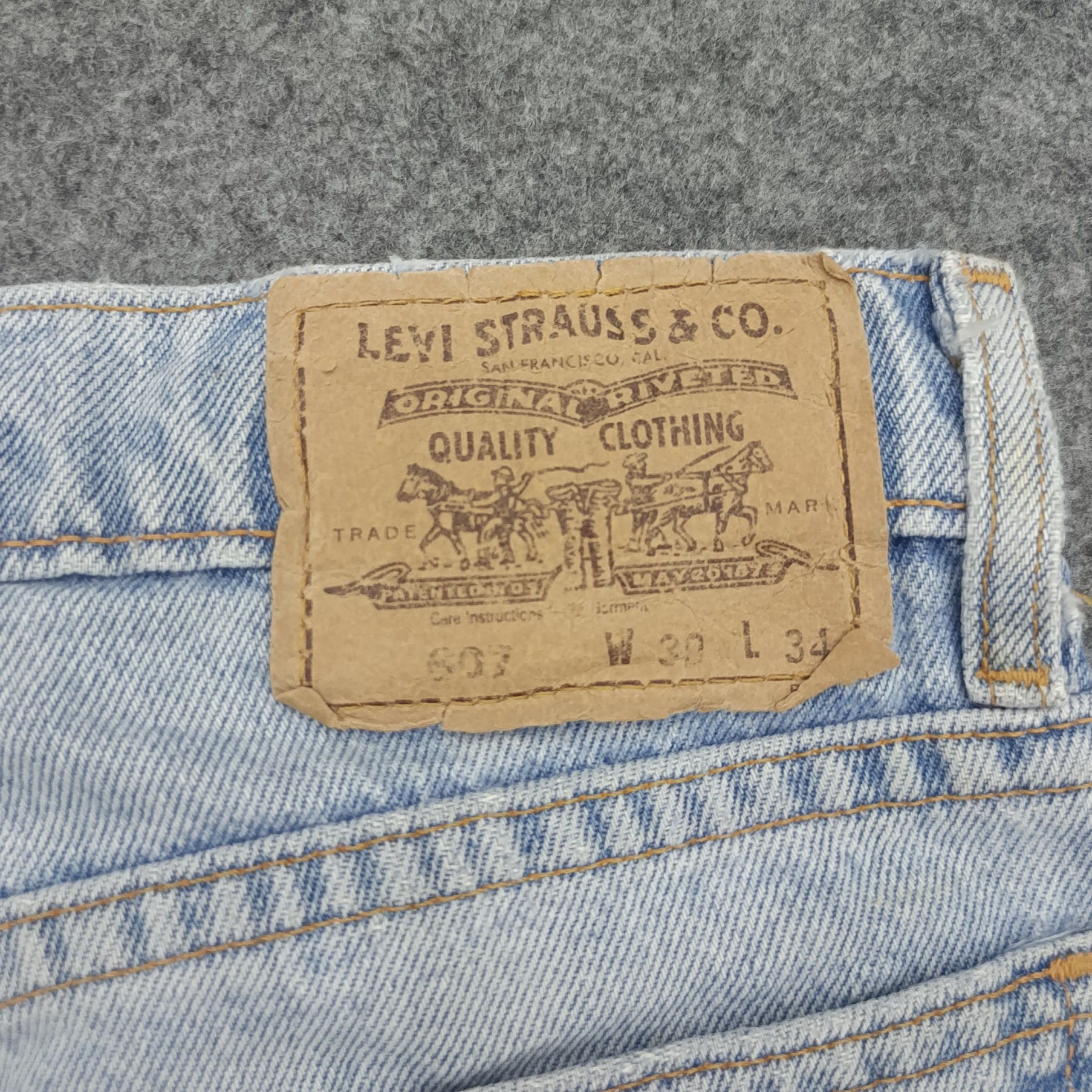 Levi's Vintage Levis Distressed Denim Kurt Cobain Style Size US 30 / EU 46 - 14 Thumbnail