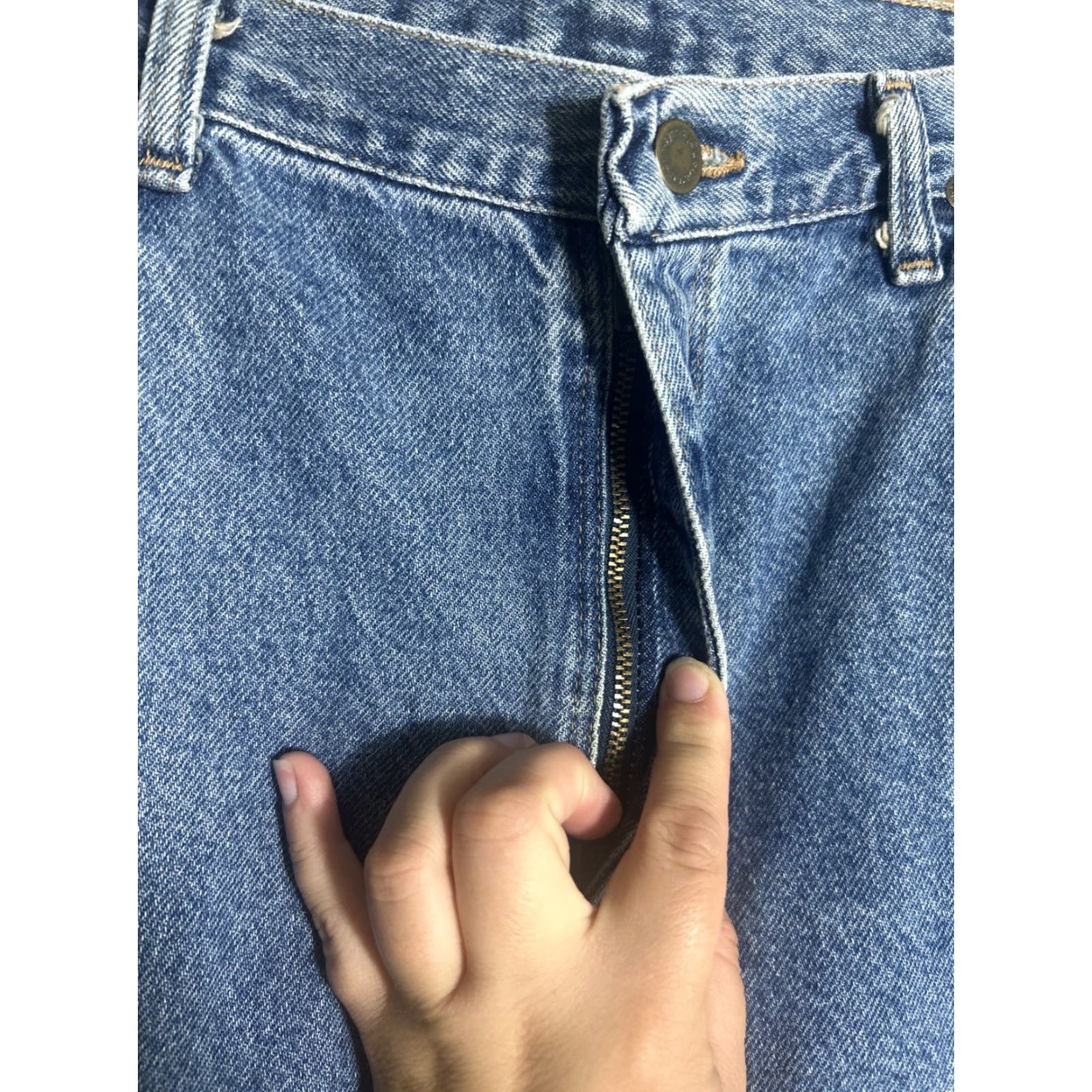 Wrangler VINTAGE Wrangler Jeans Medium Wash 36x29 Men Straight USA Blue 36 Mens jeans Straight wash USA Made In USA Size US 36 / EU 52 - 6 Thumbnail