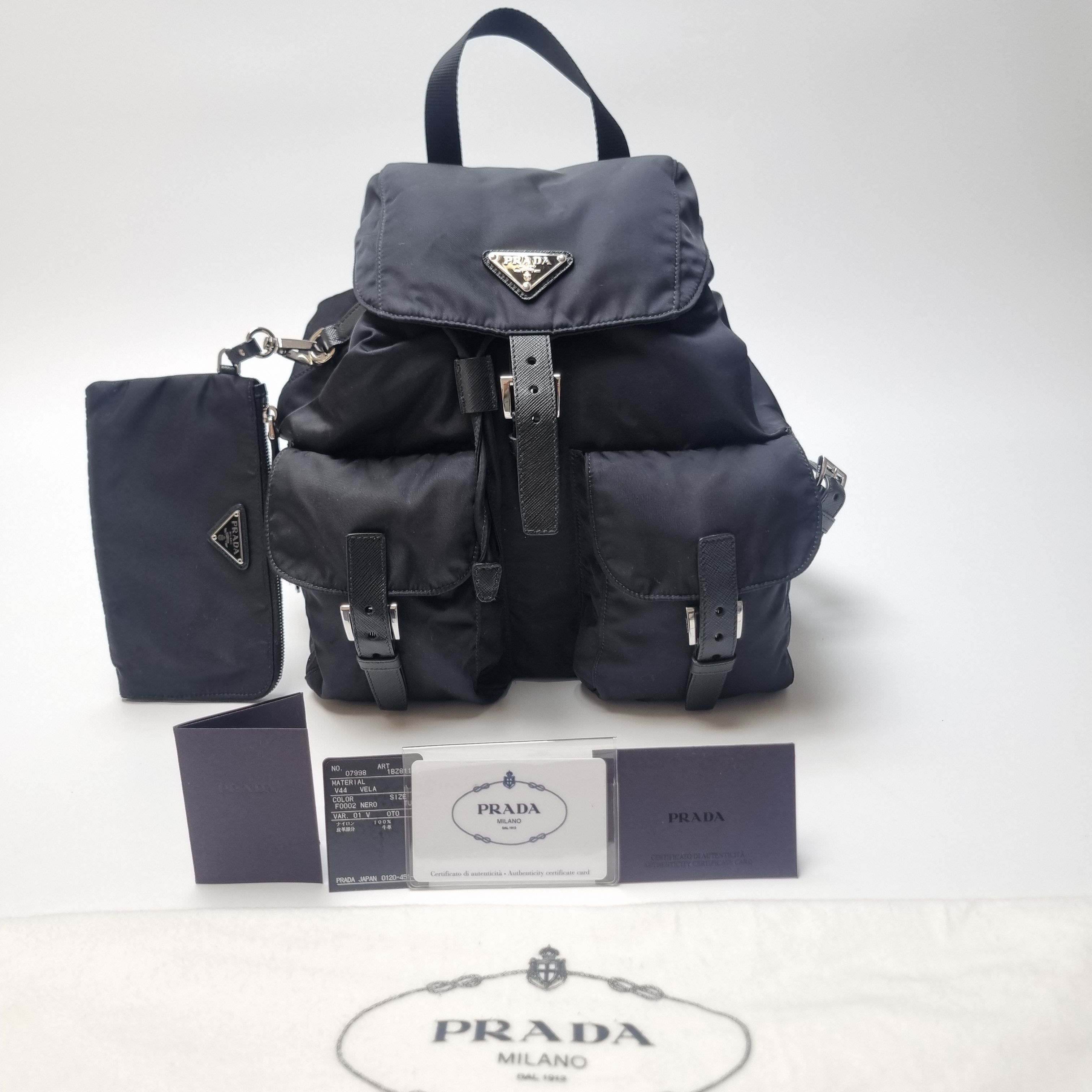 Prada Re-Nylon Backpack with Pouch (Top Quality, Full Set) Size ONE SIZE - 1 Thumbnail
