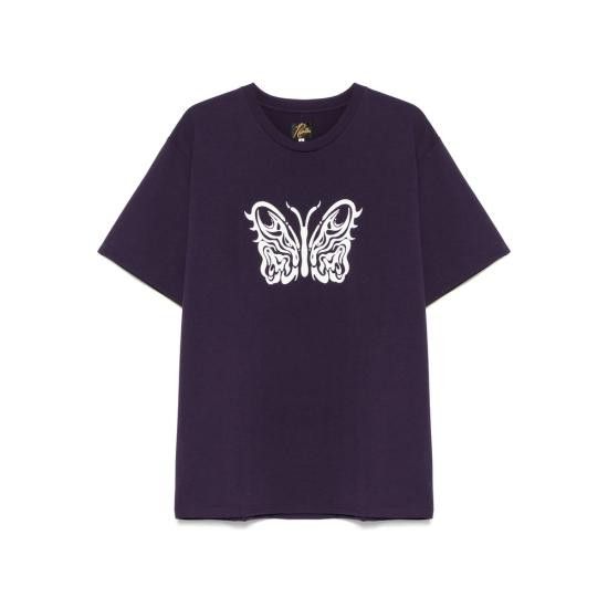 Needles NEEDLES Men T-Shirts QV433 EGGPL PURPLE Size US XL / EU 56 / 4 - 1 Thumbnail