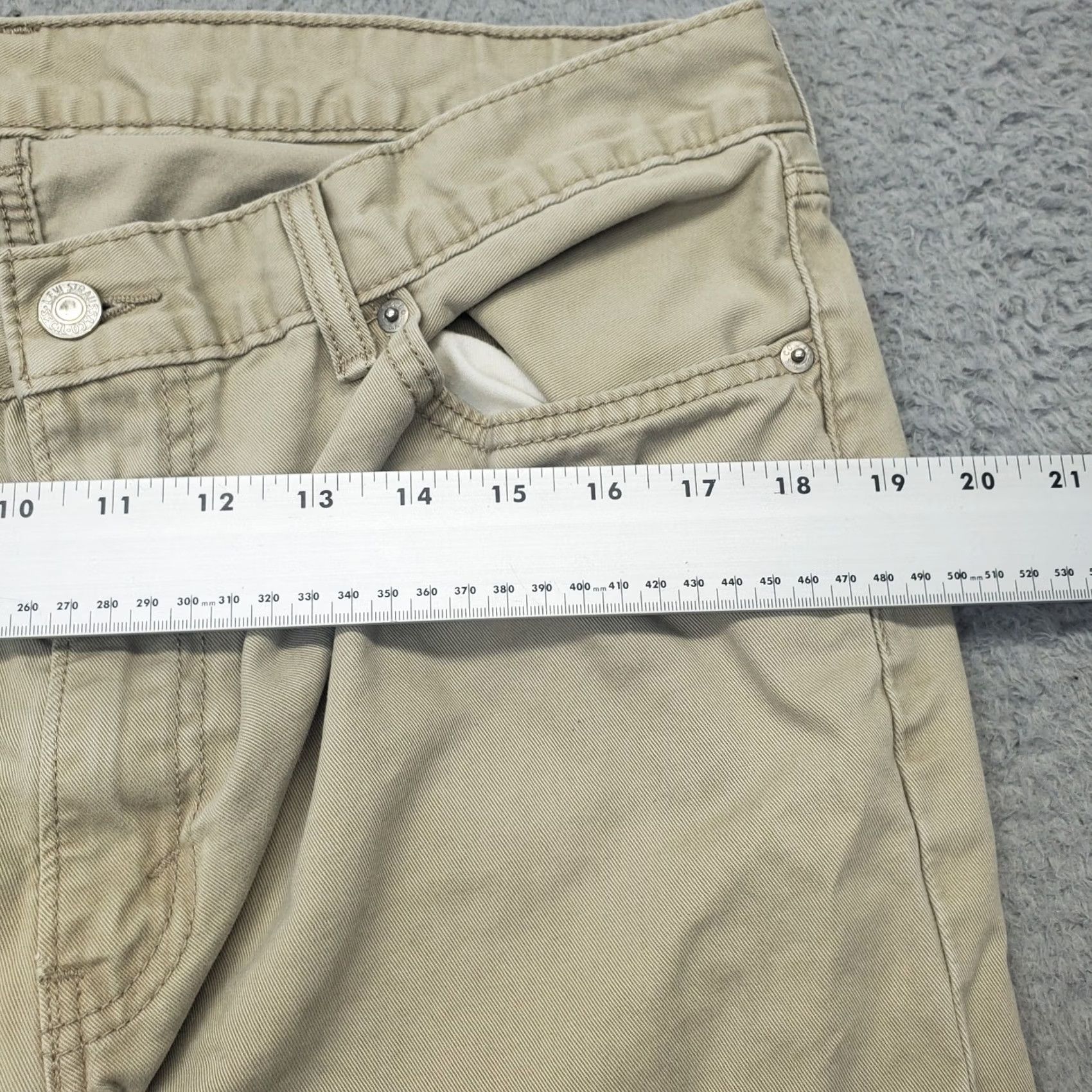 Levi's Levi's 559 Jeans Mens 36x30 Tan Denim Stretch Straight Fit White Tab Streetwear Shirt Size US 36 / EU 52 - 3 Thumbnail