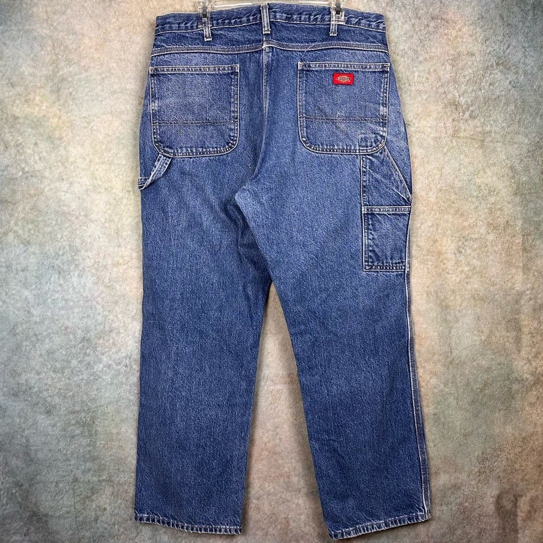 Dickies × Vintage Vintage Dickies Carpenter Work Pants Jeans 38x30 Medium Wash Size US 38 / EU 54 - 1 Thumbnail