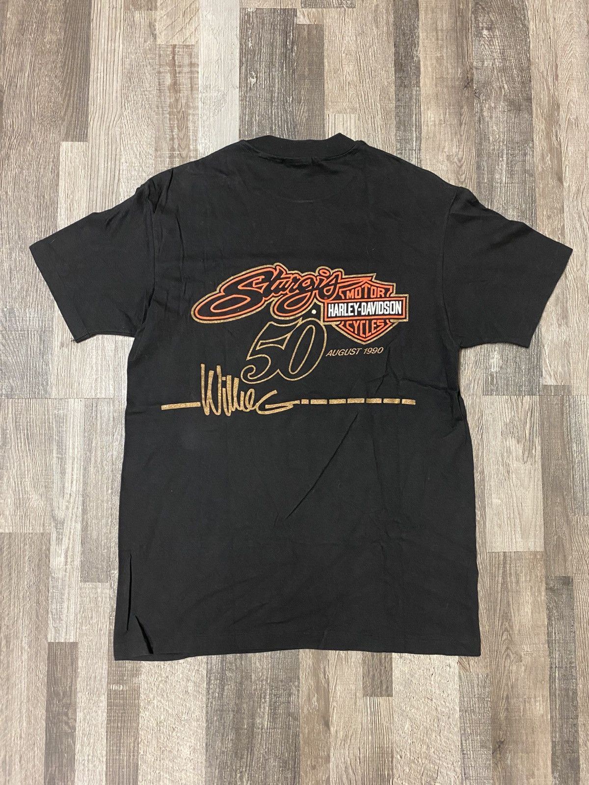 Harley Davidson Vintage 90’s 1990 Harley Davidson Willie G Tee T Shirt Grail Size US L / EU 52-54 / 3 - 5 Thumbnail