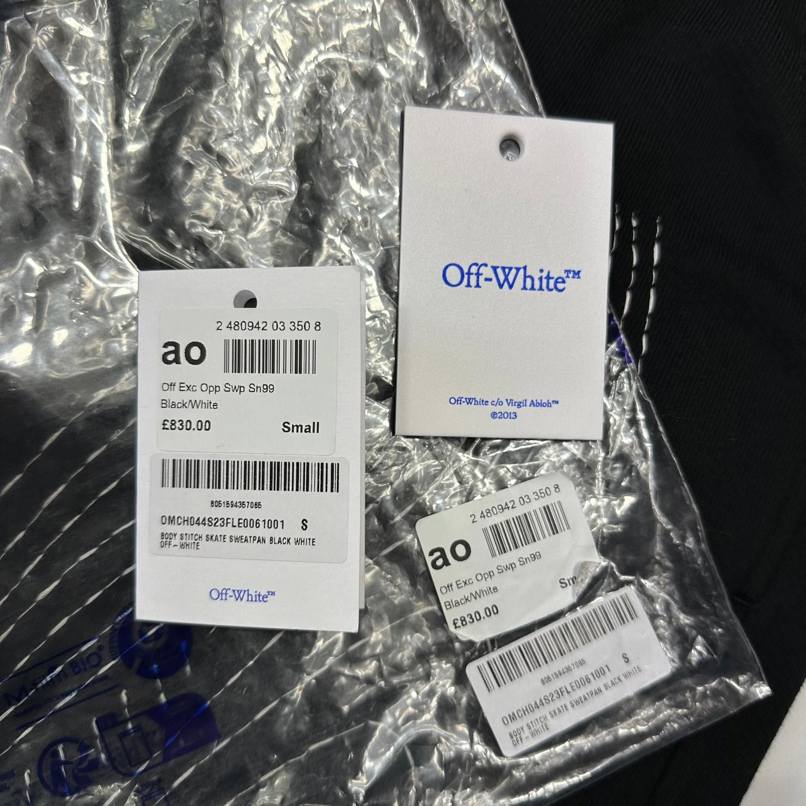 Off-White Off-white Virgil Abloh 2013 Body Stitch Heavy Joggers S (M) Size US 30 / EU 46 - 2 Thumbnail