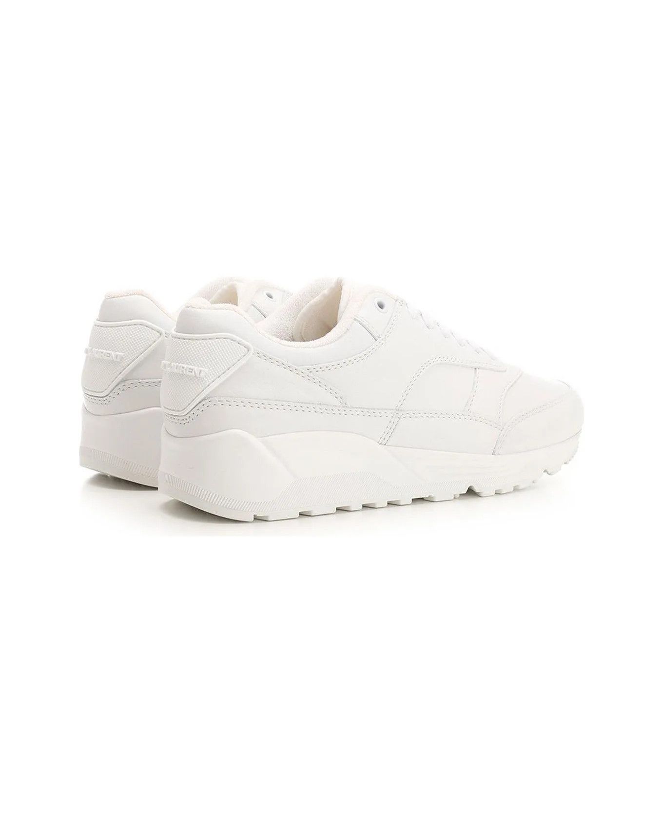 Saint Laurent Paris o1s1wg110126 757319 Bump Sneakers In Smooth Leather in White Size US 6 / EU 39 - 3 Thumbnail
