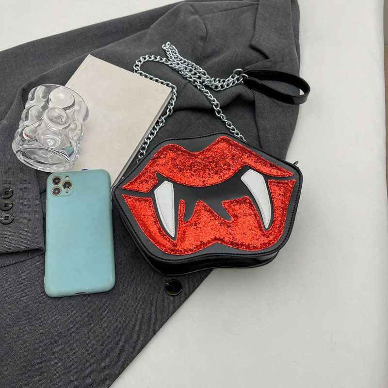 Japanese Brand × Vintage Cartoon Funny Lips Shoulder Crossbody Bag Size ONE SIZE - 3 Thumbnail