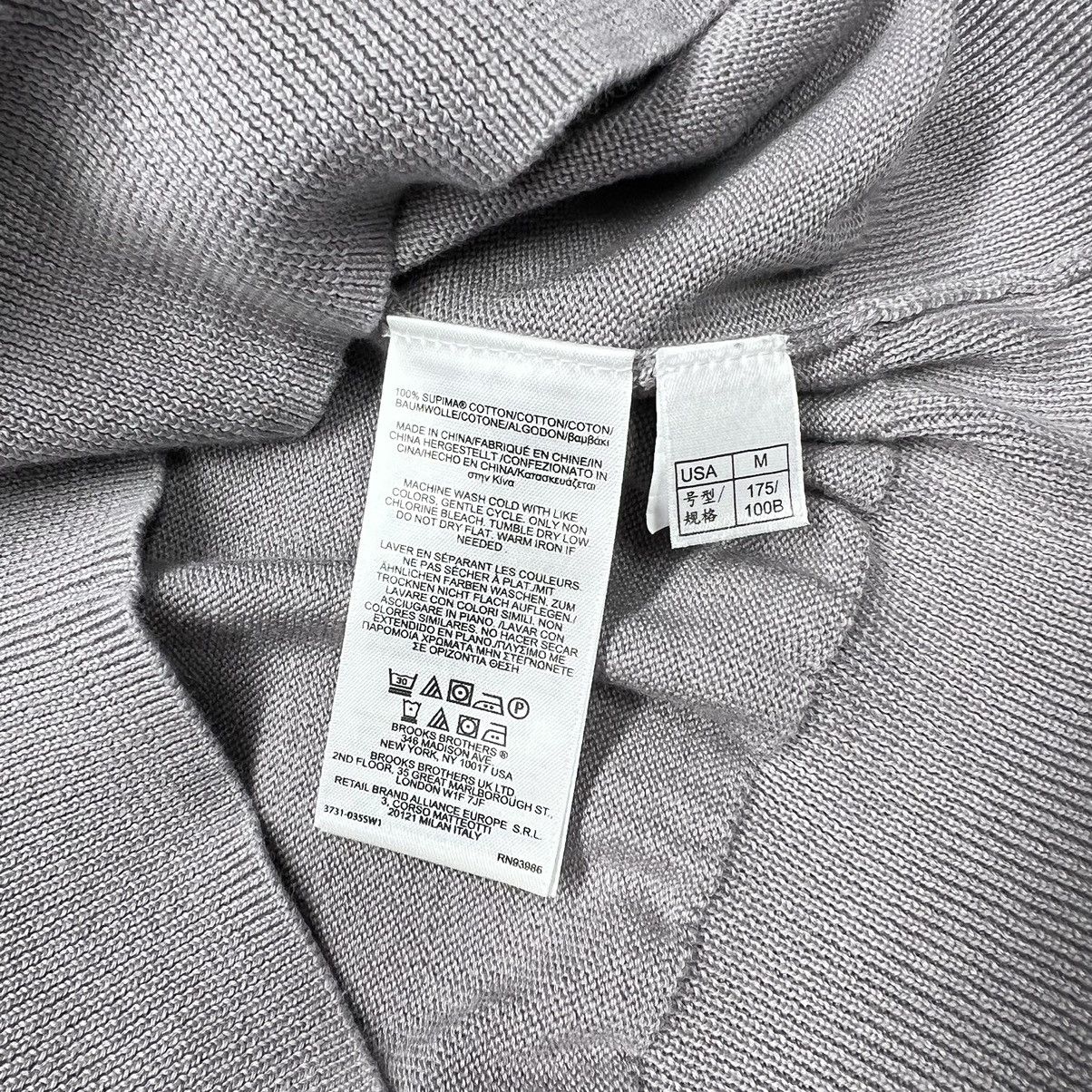 Brooks Brothers Brooks Brothers Sweater Grey V-Neck Pullover Supima Cotton Size US M / EU 48-50 / 2 - 6 Thumbnail