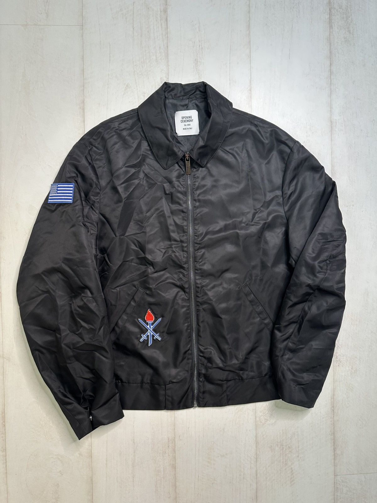Opening Ceremony rose black jacket