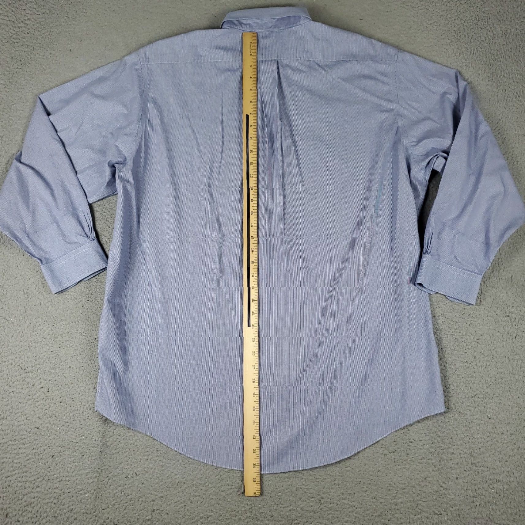 Brooks Brothers Brooks Brothers Shirt Mens 18 Blue Pocket Button Up Long Sleeve Size US XXL / EU 58 / 5 - 3 Thumbnail