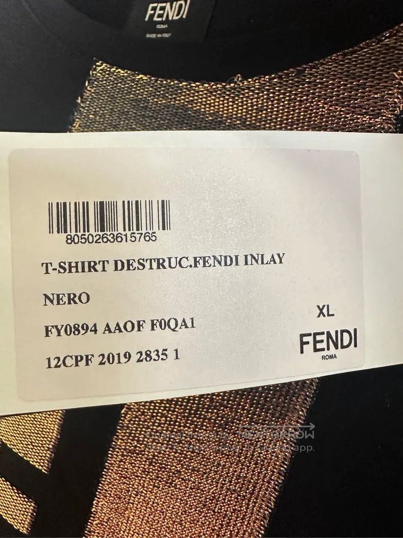 Fendi Fendi Pattern printed round neck short-sleeve T-shirt Size US XL / EU 56 / 4 - 4 Thumbnail