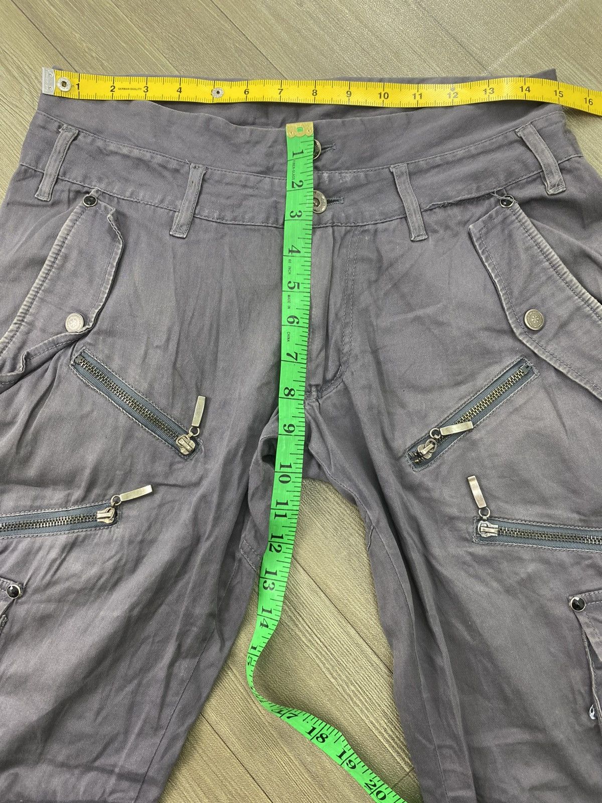 semanticdesign 2000s Semanticdesign Bondage Cargo Punk Lgb Flared Pants Y2K Size US 29 - 19 Thumbnail