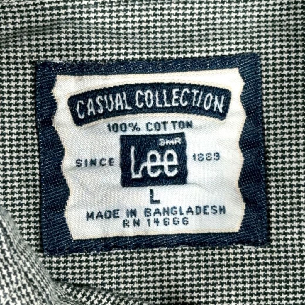 Lee VINTAGE Lee Shirt Adult LARGE Gray Black White Houndstooth Cotton Casual 90s Lee Shirt Mens Large Gray Black White Houndstooth Cotton Casual 90s Size US L / EU 52-54 / 3 - 4 Thumbnail