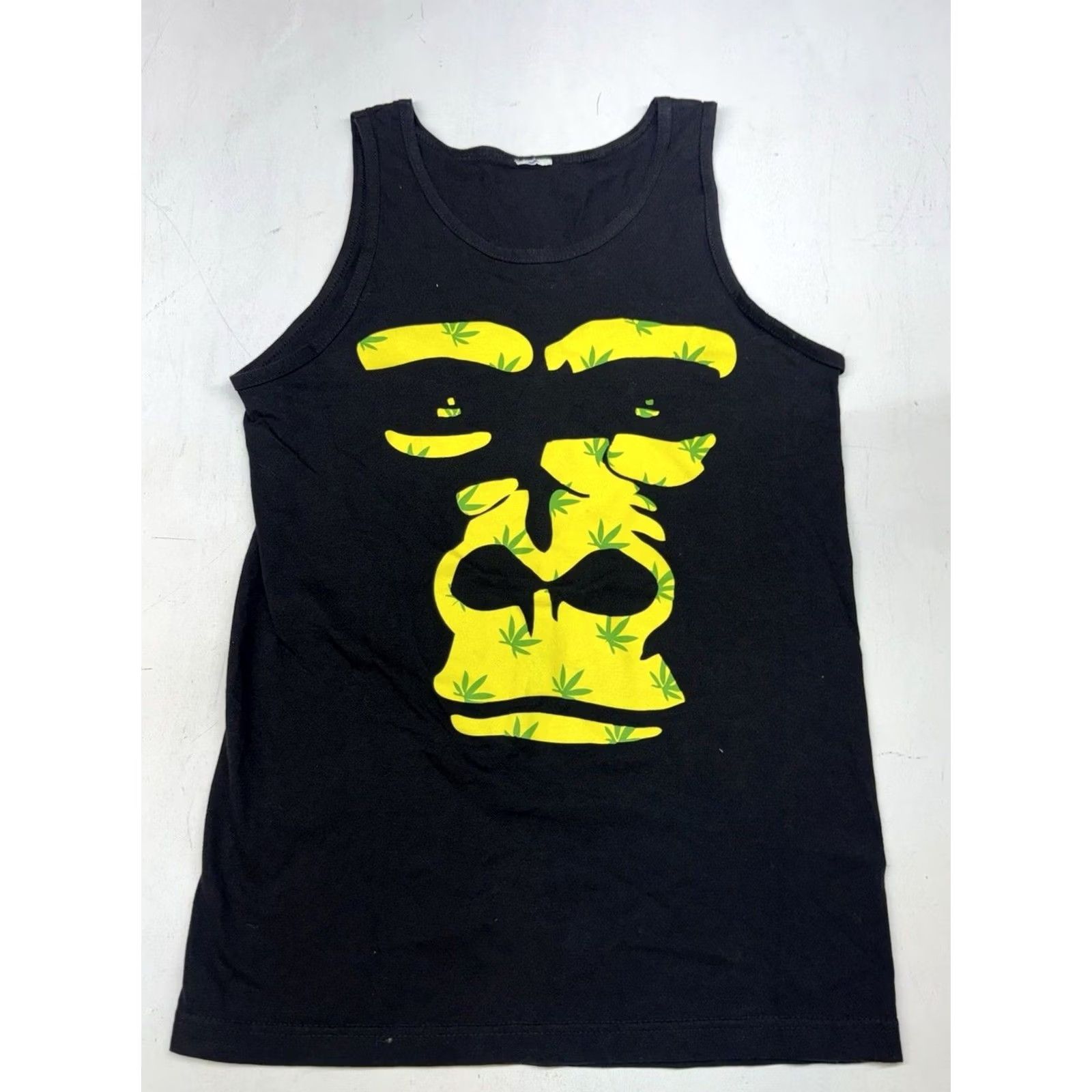 Vintage VINTAGE Gorilla Tank Top Y2K Workout Beach Weightlifting Marijuana Pot Black S Men Size US S / EU 44-46 / 1 - 2 Thumbnail