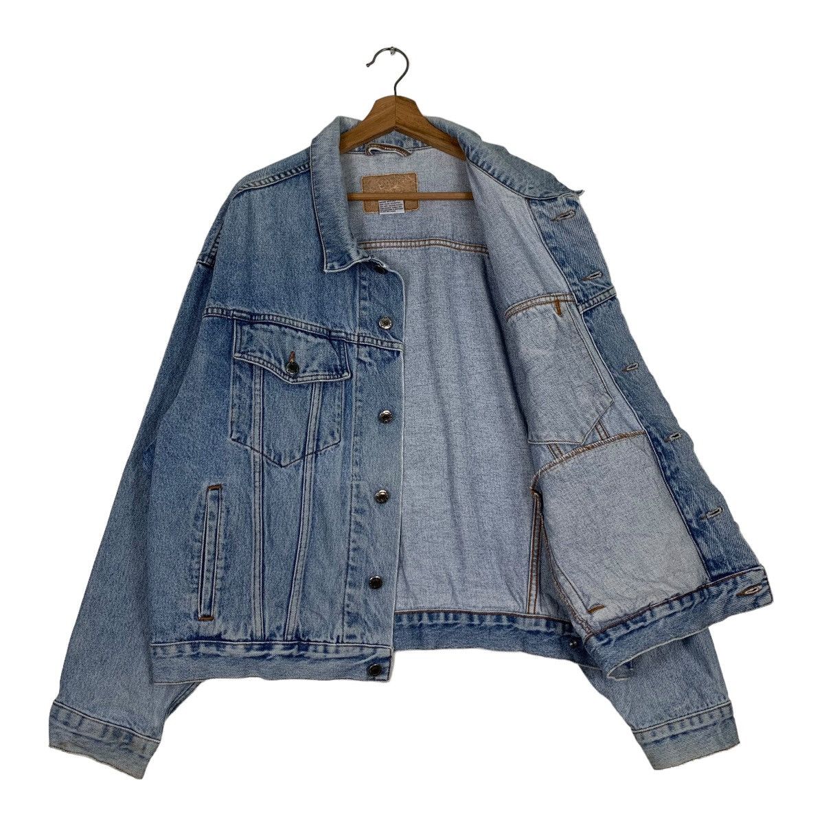 Vintage CANYON RIVER BLUES Trucker Washed Denim Jacket #0512-C23 Size US L / EU 52-54 / 3 - 7 Thumbnail
