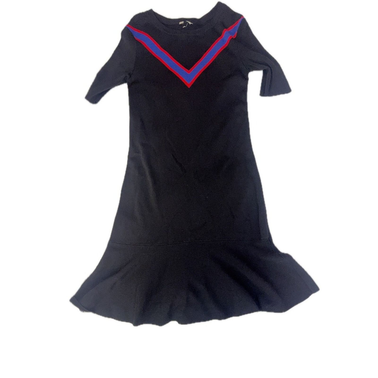 Sandro Sandro Paris Chevron Knit Fit & Flare Dress Size XS / US 0-2 / IT 36-38 - 1 Thumbnail